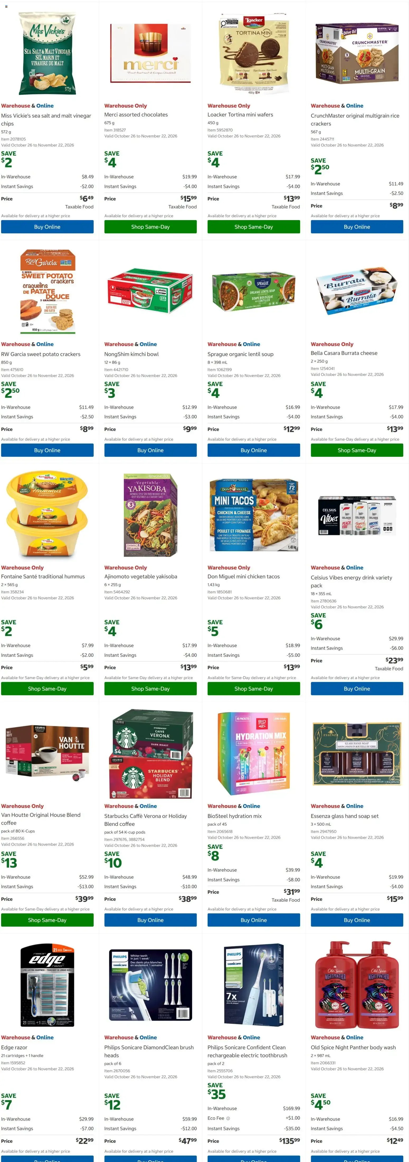Costco weekly flyer from Oct 26, 2026 > weekly specials & deals from October 26 to November 8 2026 - flyer page 5