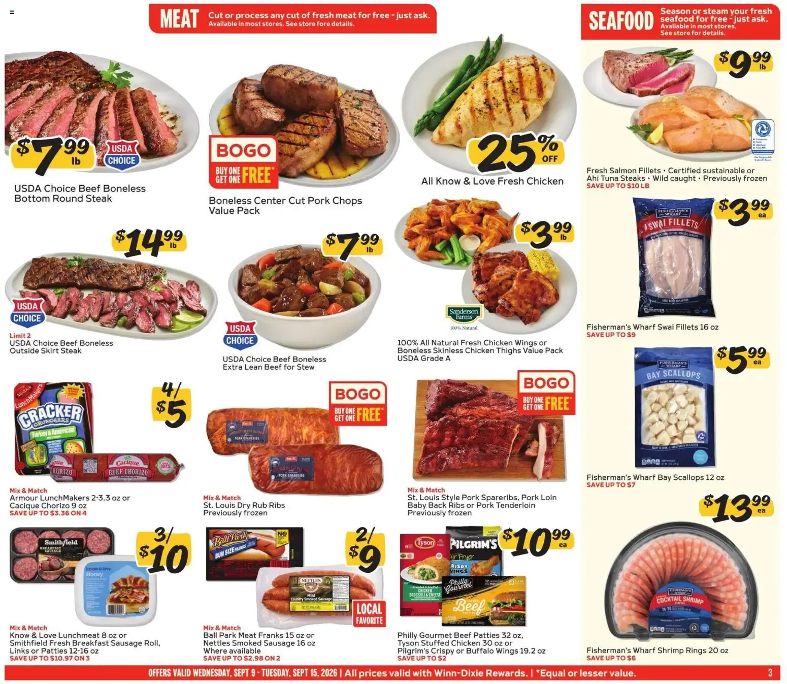 Weekly ad Winn Dixie Weekly Ad (09/09 - 09/15 2026) - Flyer from September 9 to September 15 2026 - Page 3