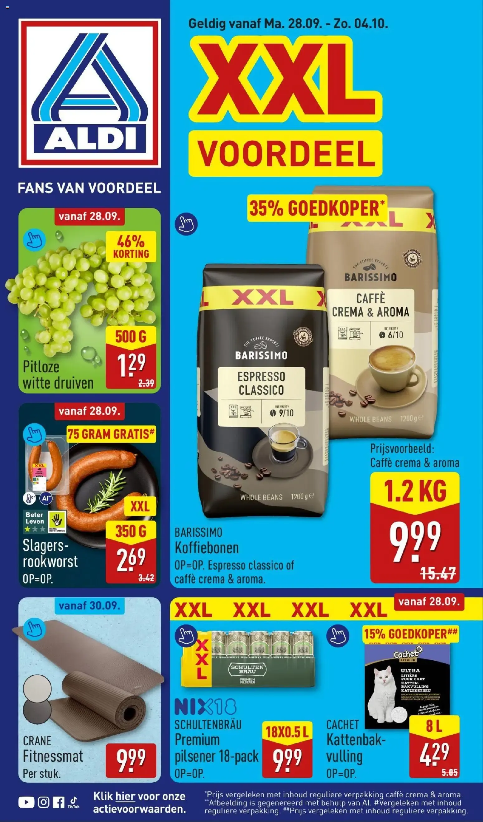 Aldi XXL Voordeel van 28 september tot 4 oktober 2026 - Folder pagina 1