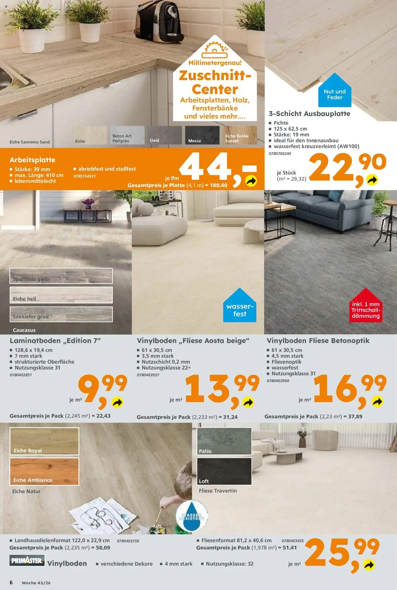 Globus Baumarkt von 19. Oktober bis 24. Oktober 2026 - Prospekt seite 6