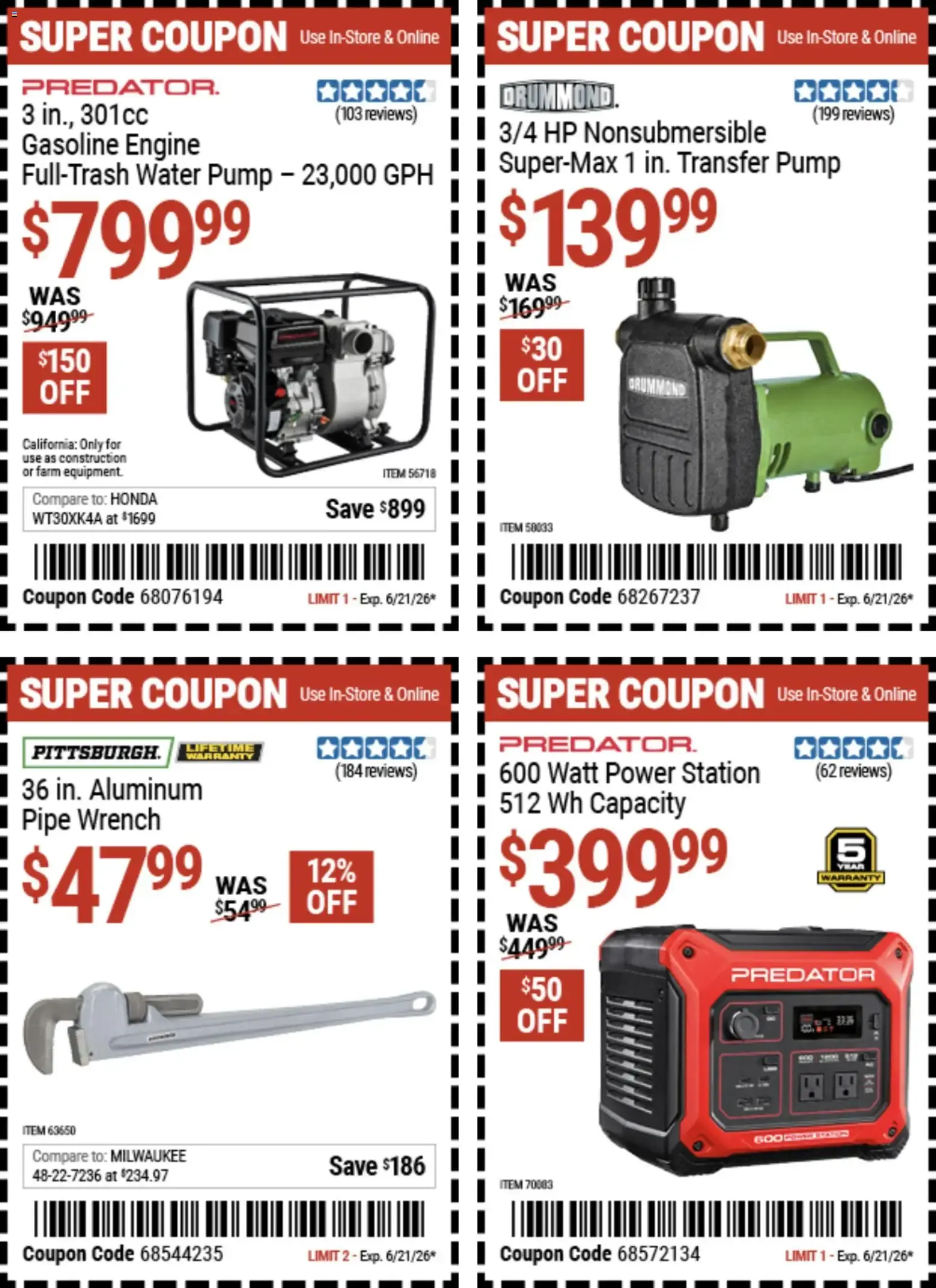 Weekly ad Harbor Freight Weekly Ad (06/08 - 06/21 2026) - Flyer from June 8 to June 21 2026 - Page 12