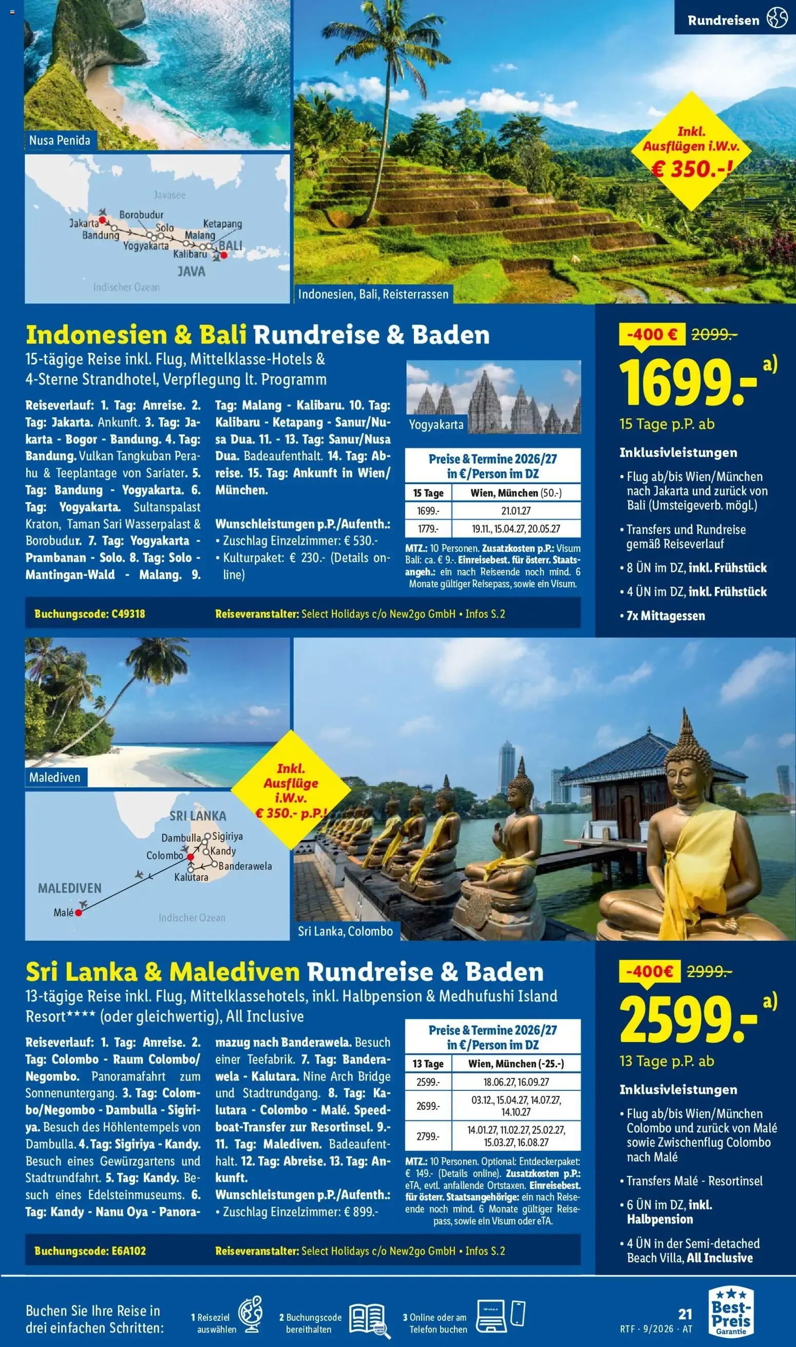 Traumurlaub zum Best-Preis buchen lohnt sich. von 12. September bis 15. Oktober 2026 - Flugblätt seite  21