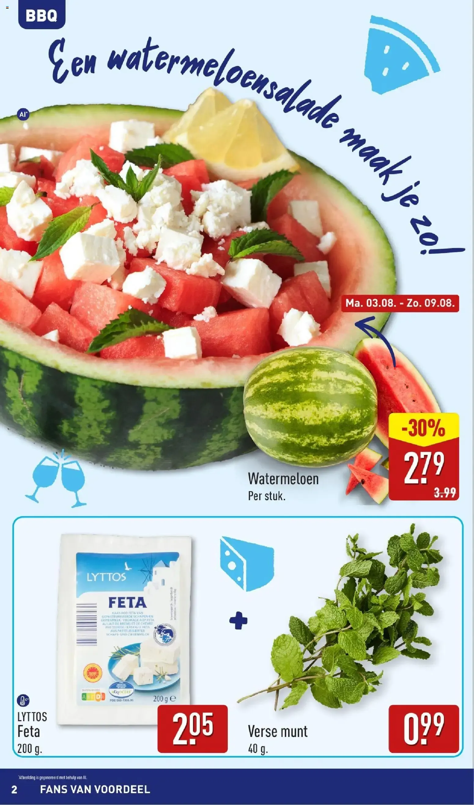 Aldi: ¡Qué Barato, Vamos a Celebrar! Boordevol Zomerse Inspiratie para BBQ van 3 augustus tot 9 augustus 2026 - Folder pagina 2