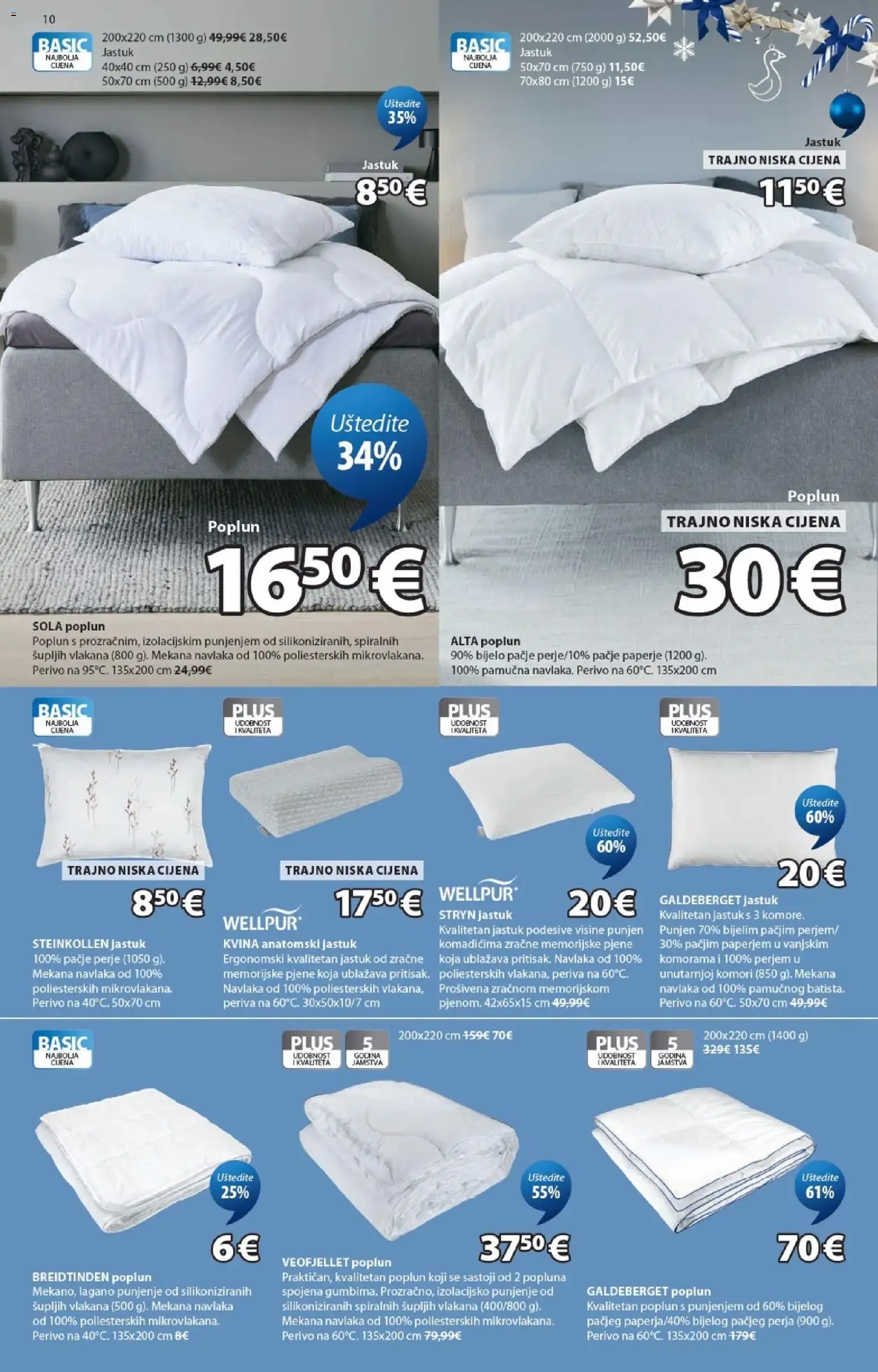 Katalog JYSK: Izvršne skandinavske božićne ponude i popusti do 50% en muebles od 14. listopada do 29. studenoga 2026. - Pregled Stranica 10