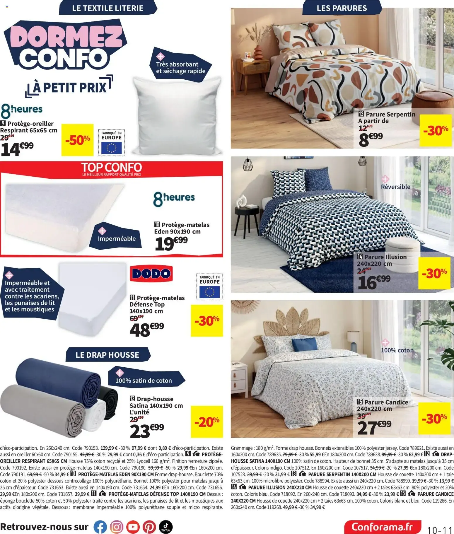 Conforama - Dormez Confo: La Grande Literie du 7 juillet au 3 août 2026 - Catalogue page 11