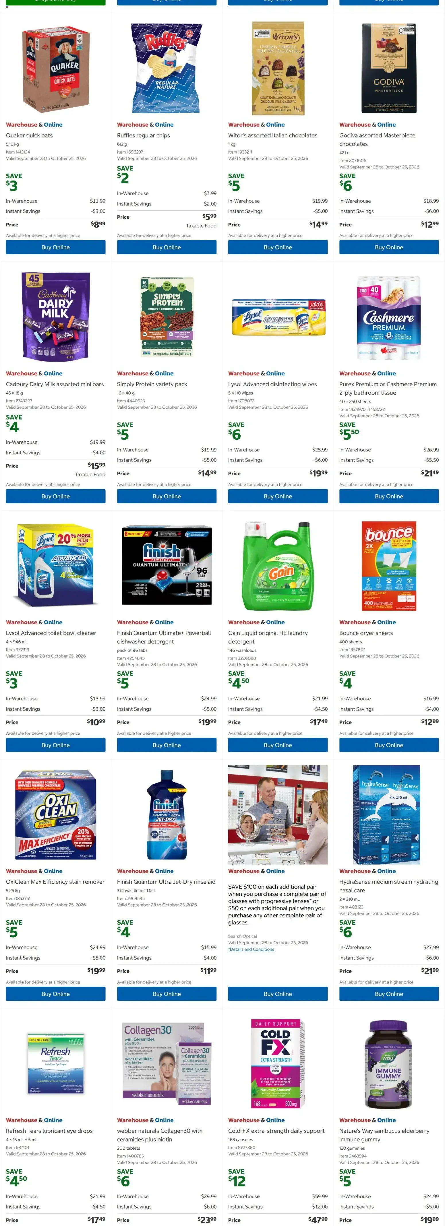 Costco weekly flyer from Sep 28, 2026 > weekly specials & deals from September 28 to October 25 2026 - flyer page 4
