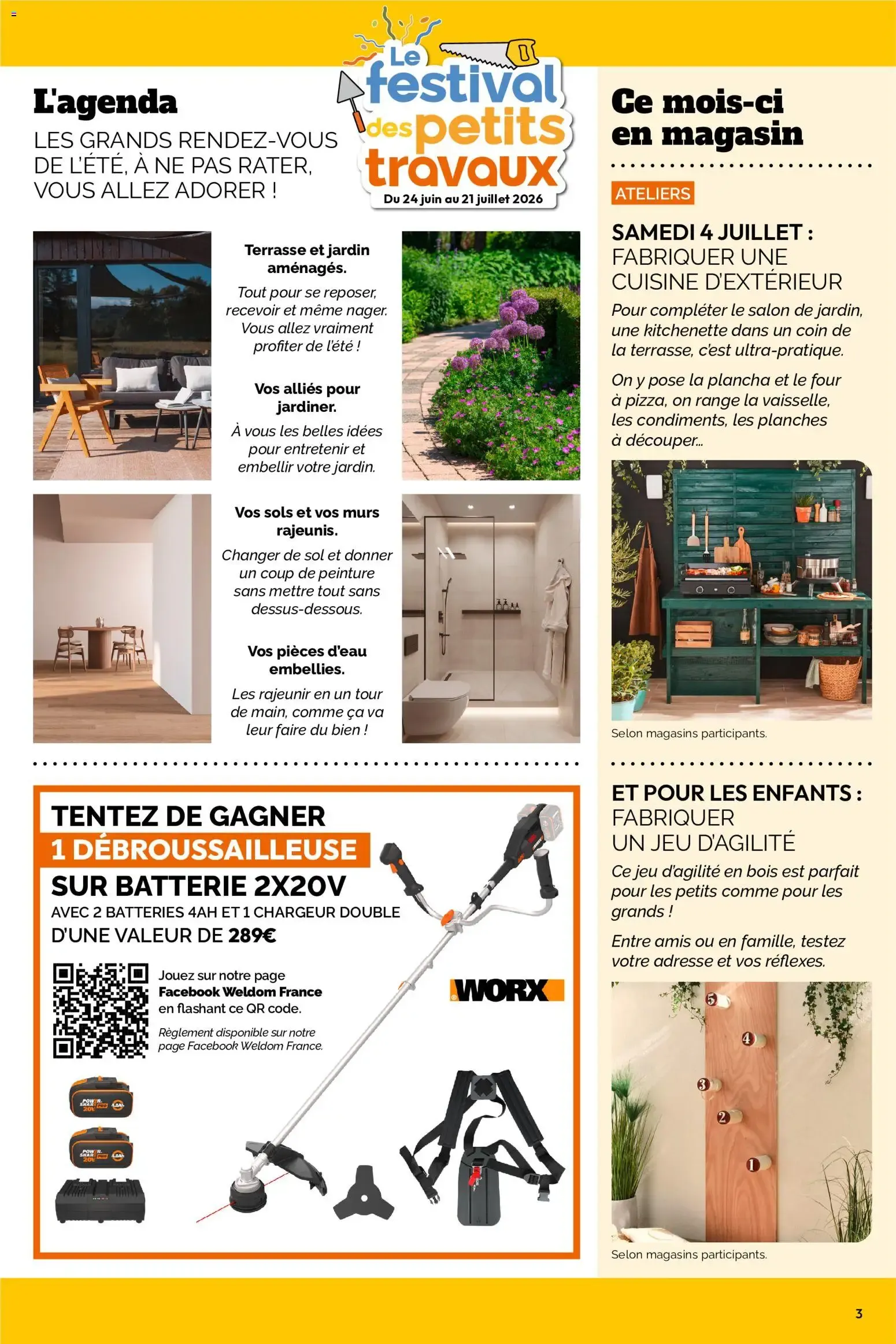 Weldom - Le festival des petits travaux du 24 juin au 21 juillet 2026 - Catalogue page 3