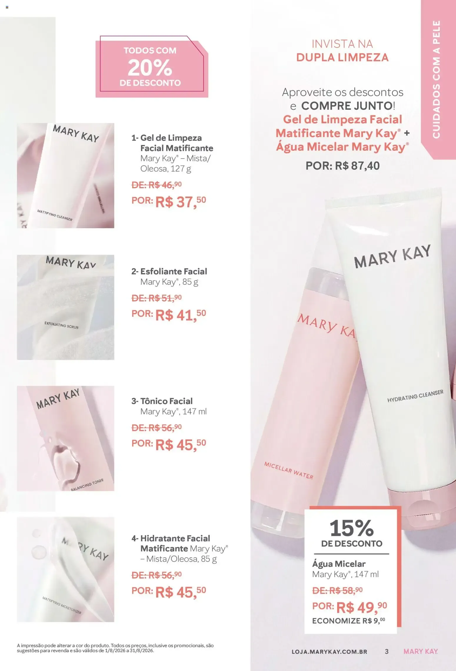 Encarte de Revista Mary Kay - Catálogo Agosto 2026 (01/08 - 31/08/2026) 1 de agosto até 31 de agosto 2026 - Pagina 3