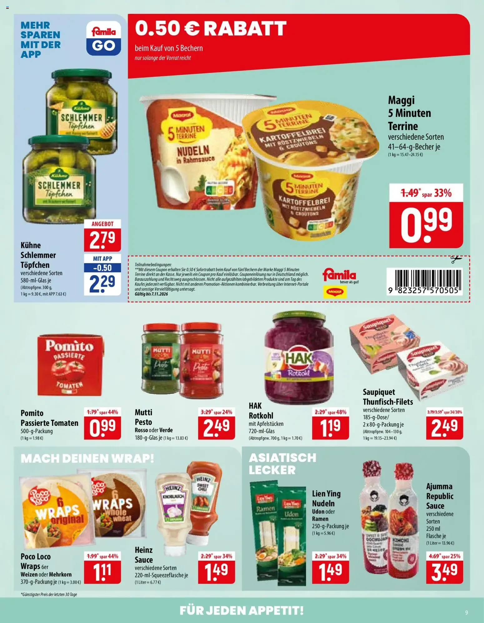 Famila Prospekt (ab 02.11.2026) zum Blättern von 2. November bis 7. November 2026 - Prospekt seite 9