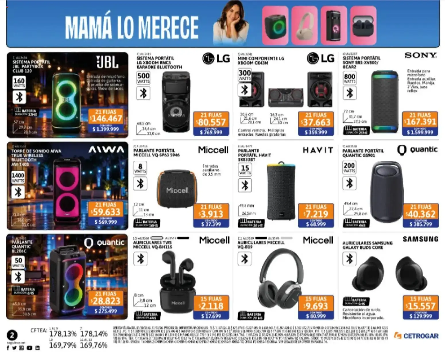 Ofertas de Cetrogar catálogo del 01/10/2026 - 31/10/2026 1 de octubre al 31 de octubre 2026 - Página 2 del catálogo