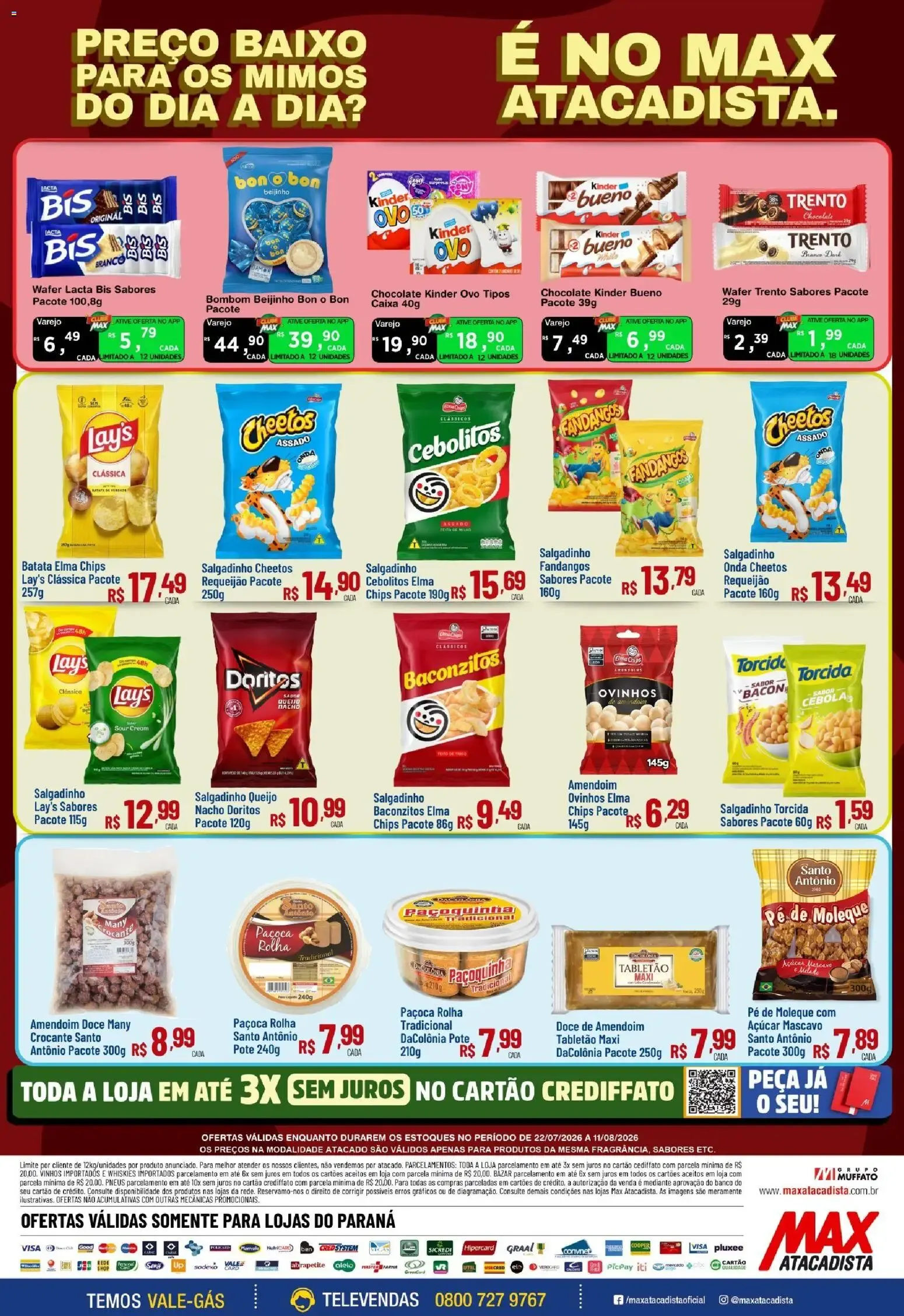 Encarte de Max Atacadista ofertas Biscoitos e Chocolates de 29/07/2026 | Promoções Online 22 de julho até 11 de agosto 2026 - Pagina 2
