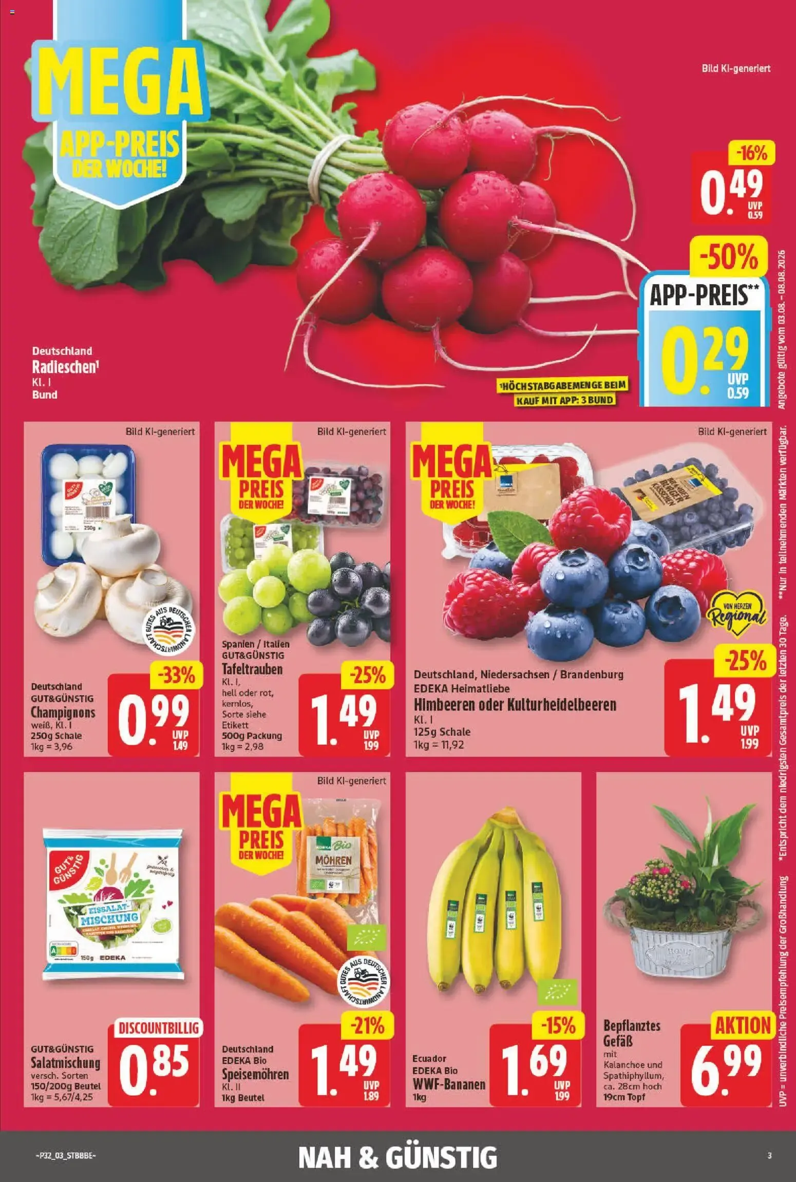 NP Partner der EDEKA: Kleine Preise - Starke Marken von 3. August bis 8. August 2026 - Prospekt seite 3