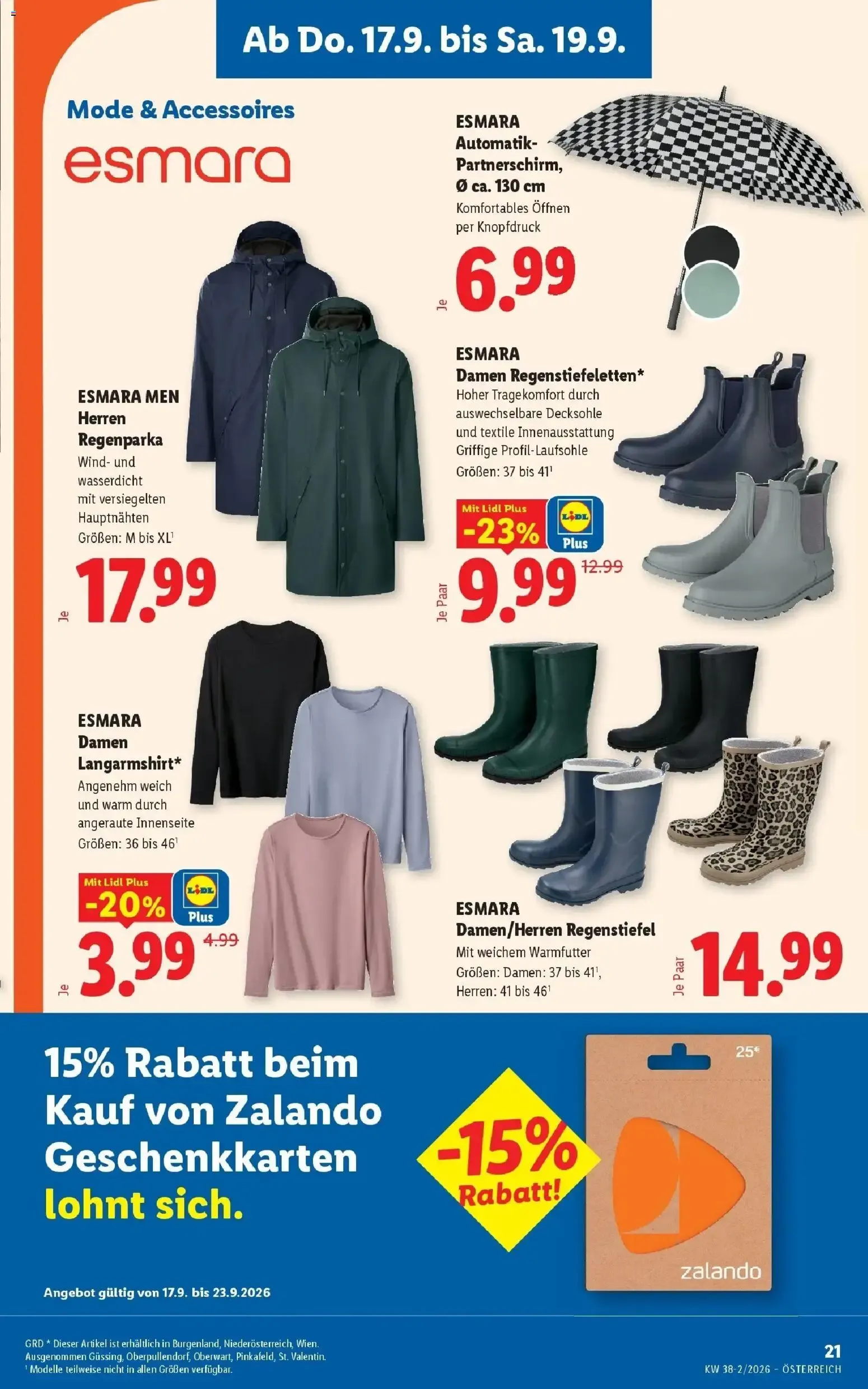 Lidl Flugblatt - Wien ab 17.09.2026 - Angebote ab donnerstag von 17. September bis 19. September 2026 - Flugblätt seite  25