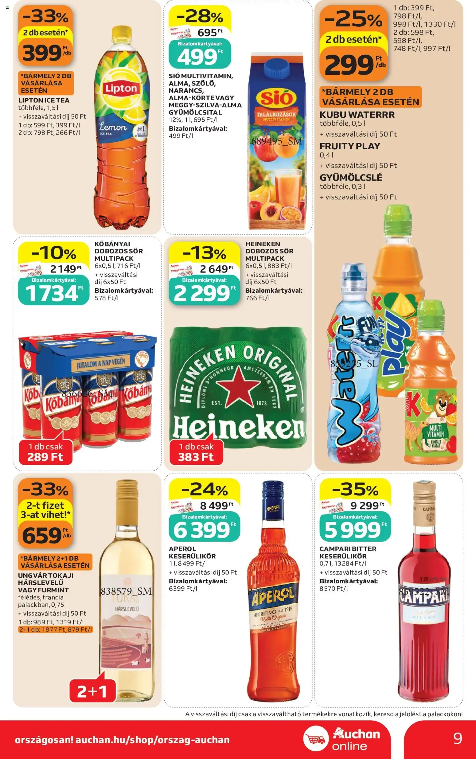 Katalógus Auchan Szupermarket akciós újság - 2026.10.15. -tól/töl > akció, lapozható szórólap 🛍️ október 15.-tól október 21.-ig 2026. - Oldal 9