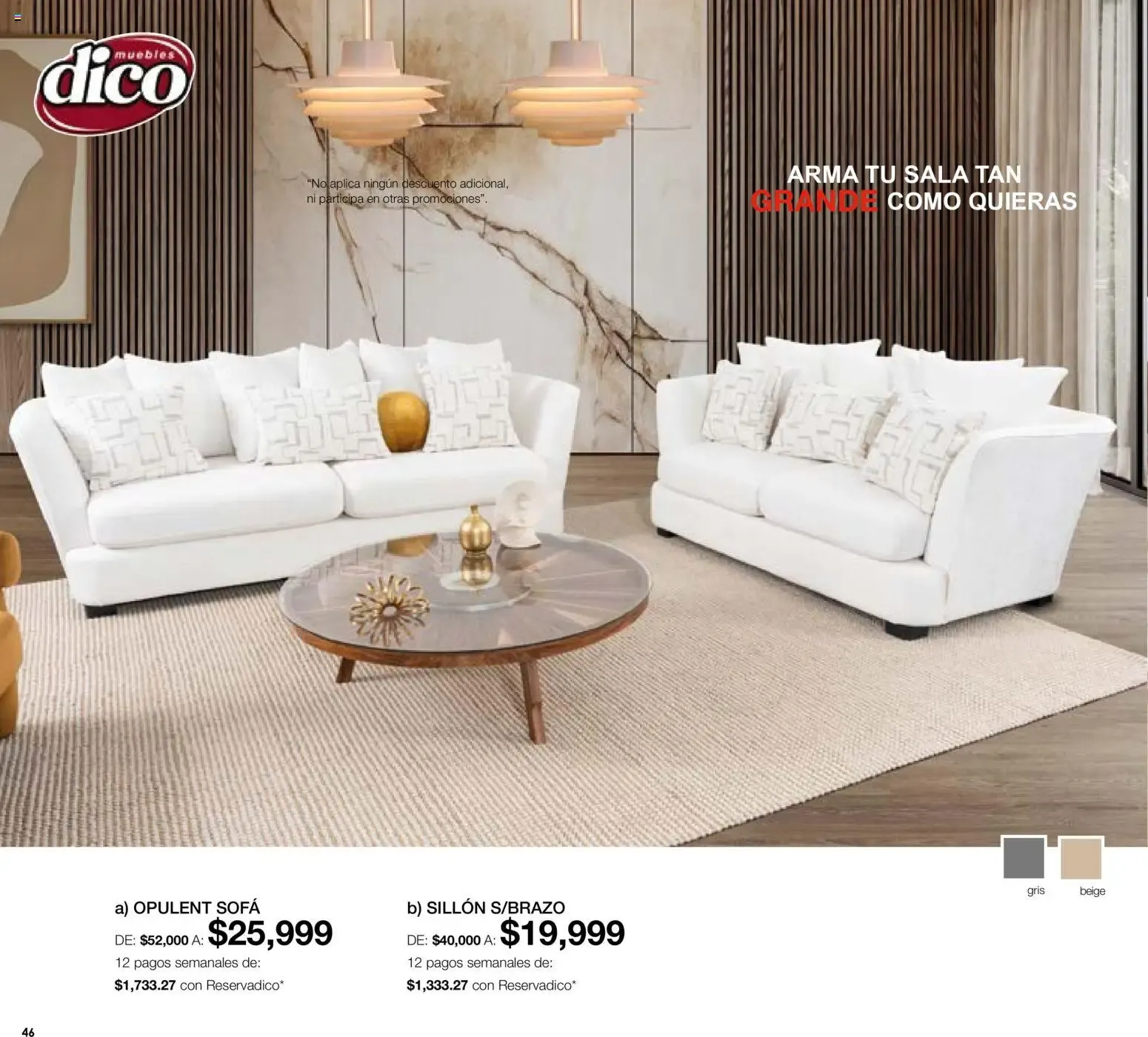 Catálogo de Dico Muebles - Medio Año Medio Precio 1 de agosto al 31 de agosto 2026 - Pagina 46
