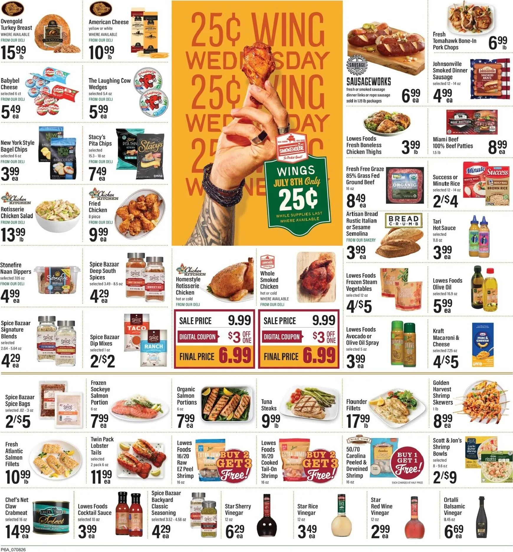 Weekly ad Current Lowes Foods leaflet valid from Wednesday 07/08/2026 to Tuesday 07/14/2026 from July 8 to July 14 2026 - Page 9