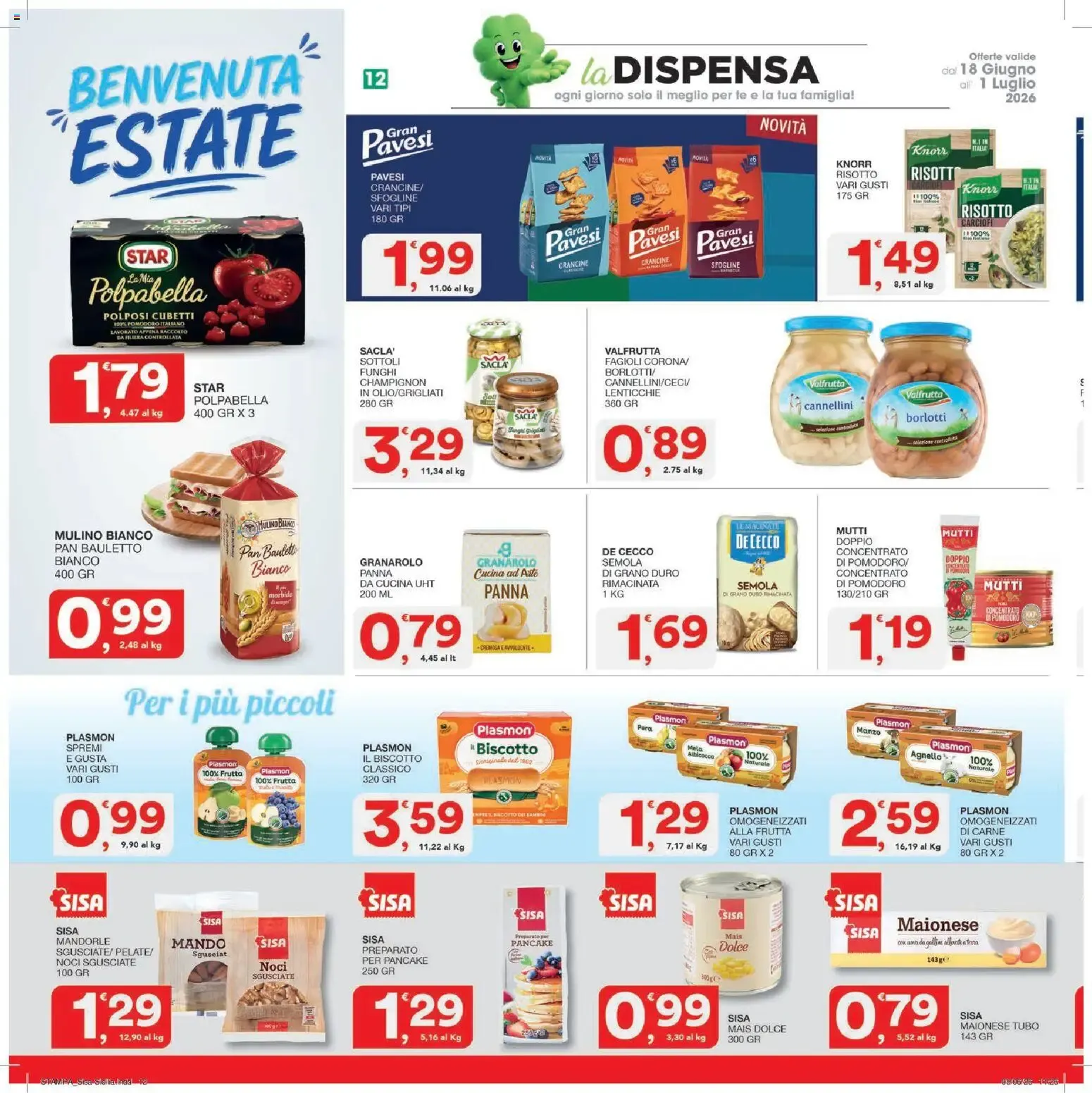 SISA - Offerte valide dal 18 Giugno all' 1 Luglio 2026 da 18 giugno a 1 luglio di 2026 - Pagina del volantino 12