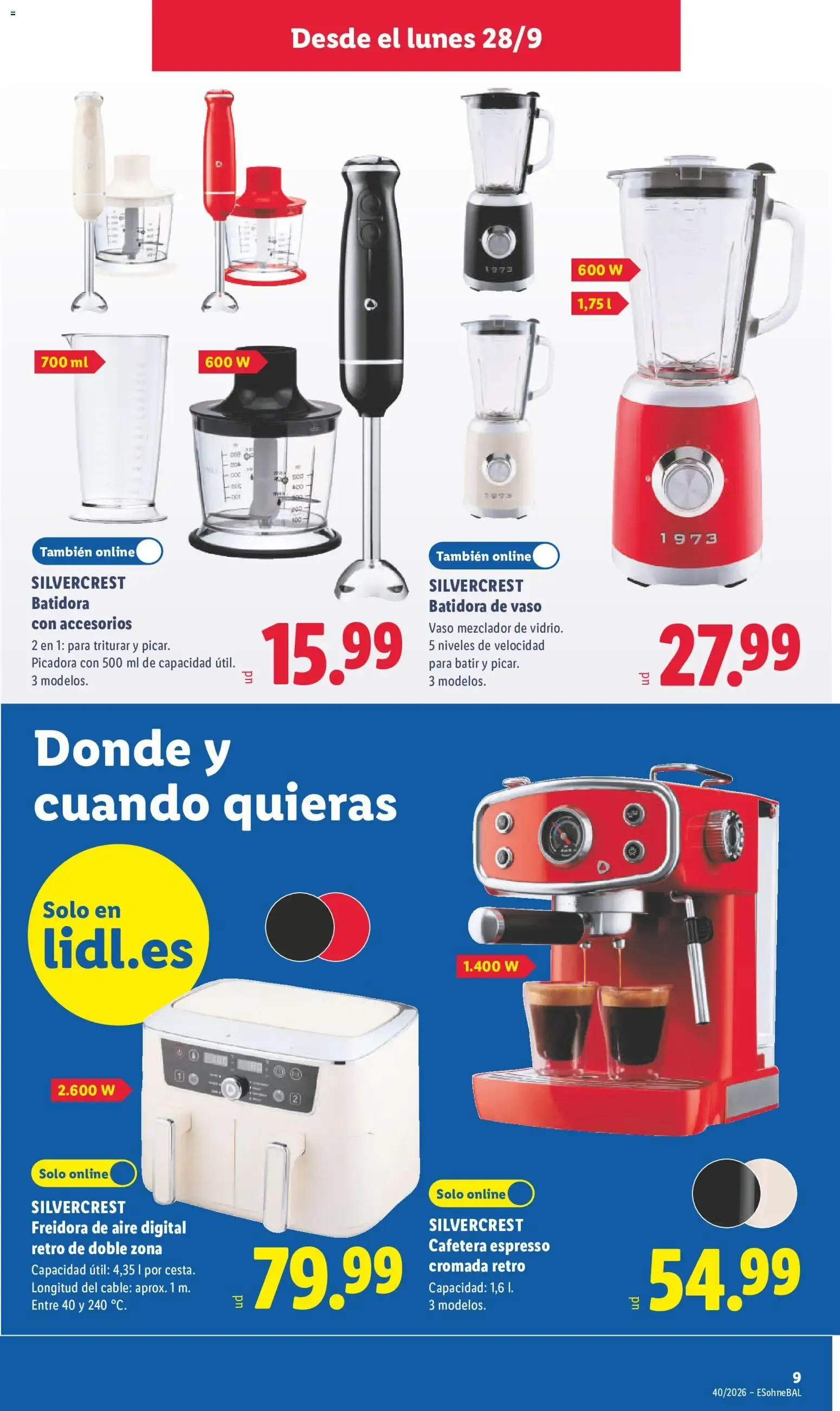 Catálogo de Lidl folleto de bazar del 28/09/2026 | Ofertas 28 de septiembre al 4 de octubre 2026 - Página 15