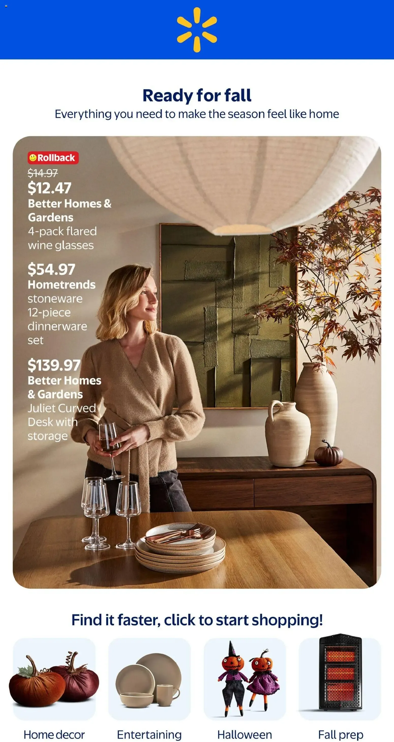 Walmart flyer - Ready for fall from Sep 10, 2026 > weekly specials & deals from September 10 to October 21 2026 - flyer page 1
