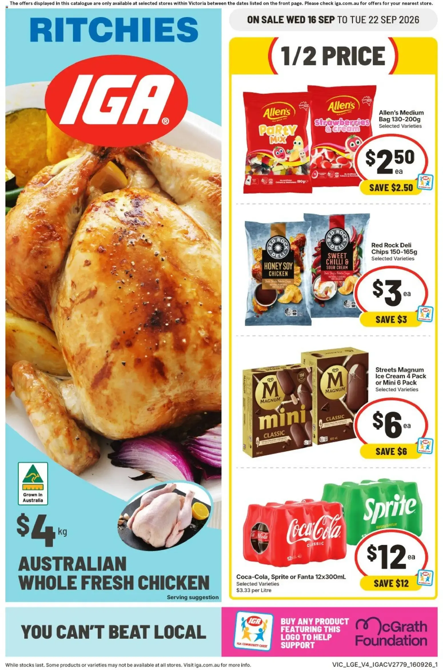 IGA catalogue valid from 16/09/2026 > Online Australia - Catalogue valid from 16 September to 22 September 2026 - page 1