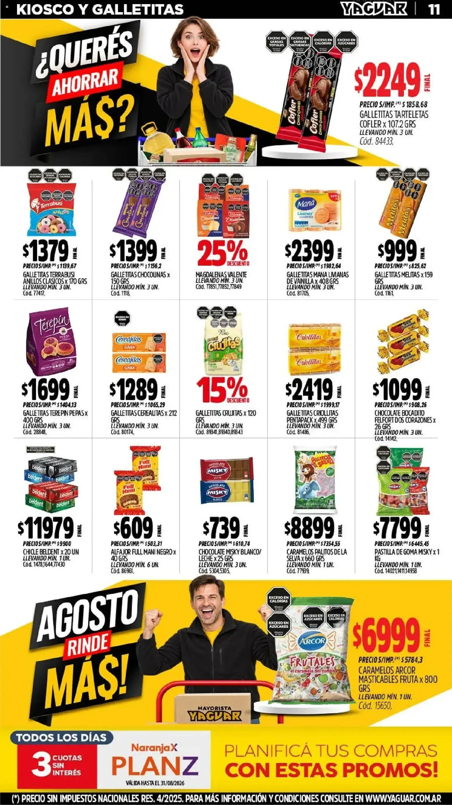 Ofertas de Yaguar - Oferta Semanal Trelew del 24/08/2026 - 30/08/2026 24 de agosto al 30 de agosto 2026 - Página 11 del catálogo