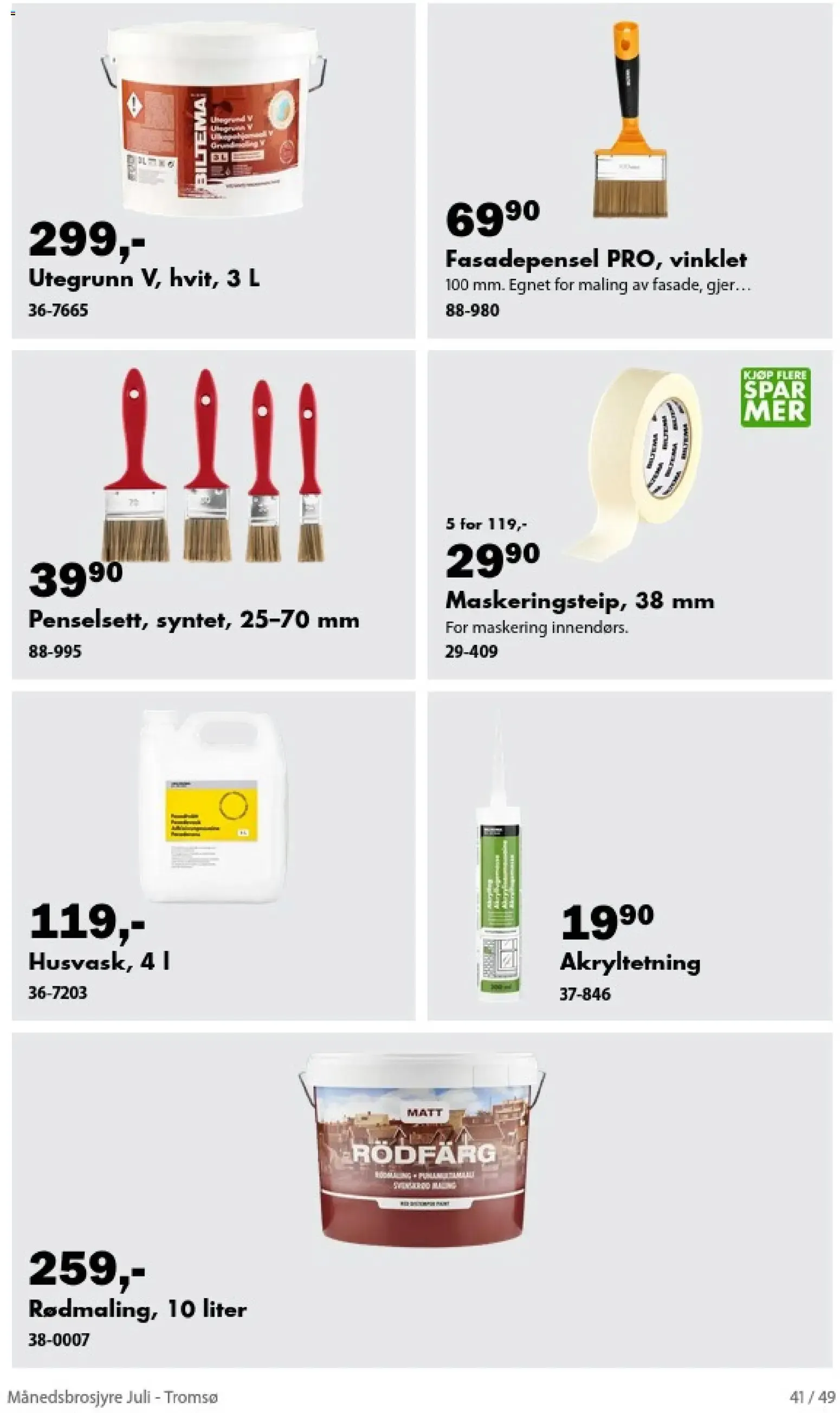 Biltema Månedsbrosjyre Juli - National (01/07/2026 - 30/07/2026) - Kundeavis og tilbud fra 1. juli til 30. juli 2026 - kundeavisside 41