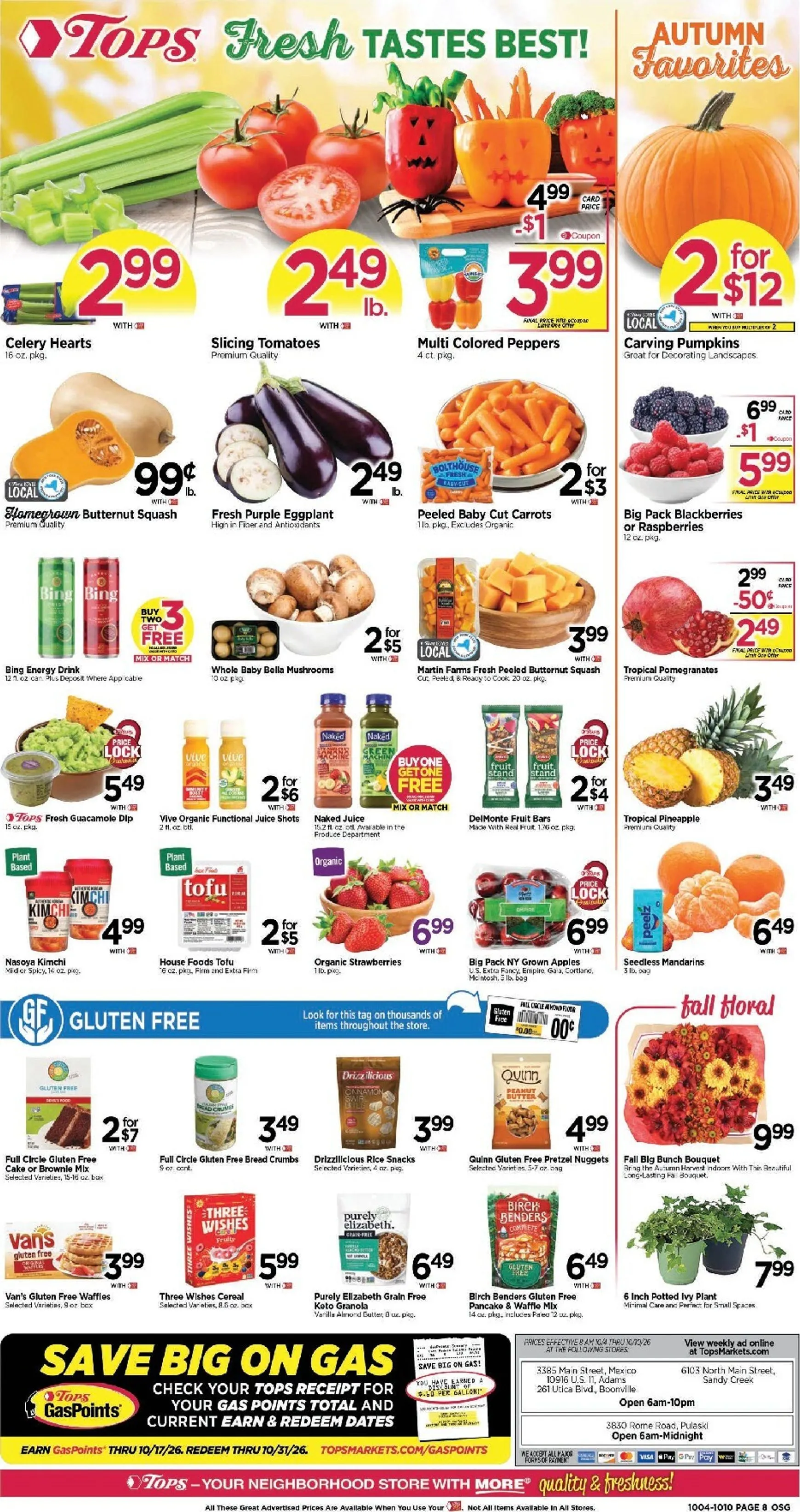 Weekly ad Current Tops Markets leaflet valid from Sunday 10/04/2026 to Saturday 10/10/2026 from October 4 to October 10 2026 - Page 10