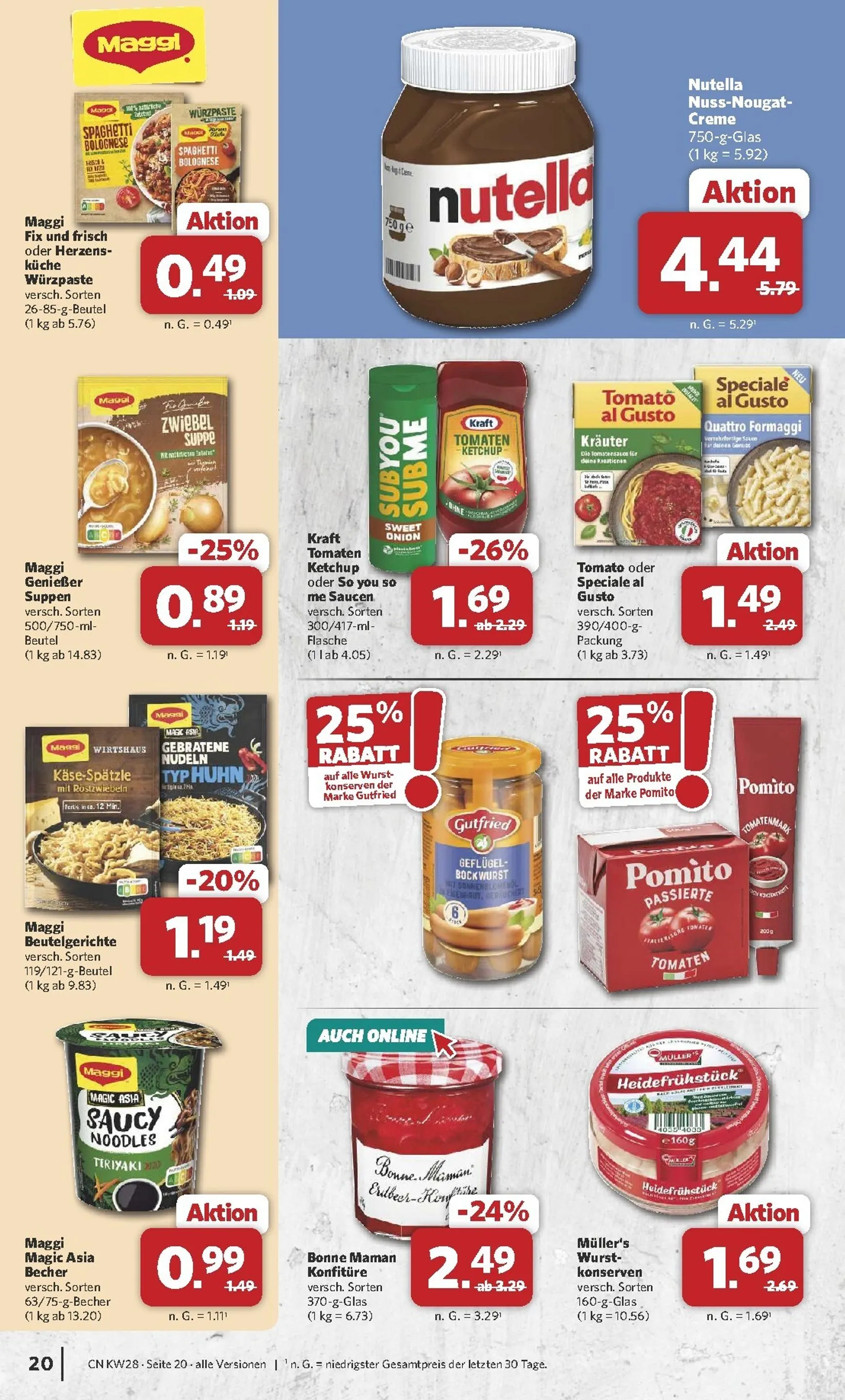 Combi Prospekt – von Montag 06.07.2026 bis Samstag 11.07.2026 von 6. Juli bis 11. Juli 2026 - Prospekt seite 20