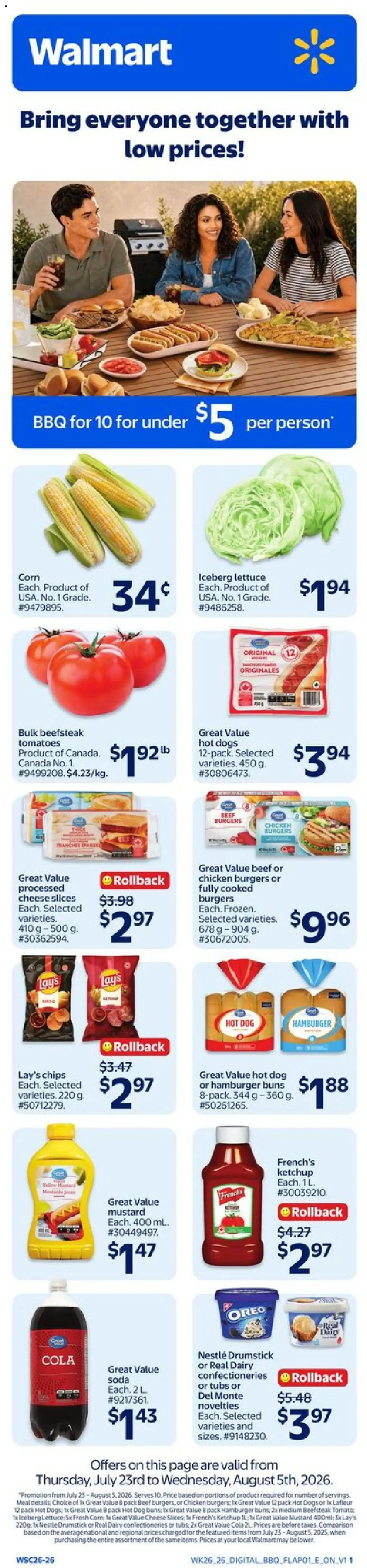 Walmart BBQ and Low Prices
