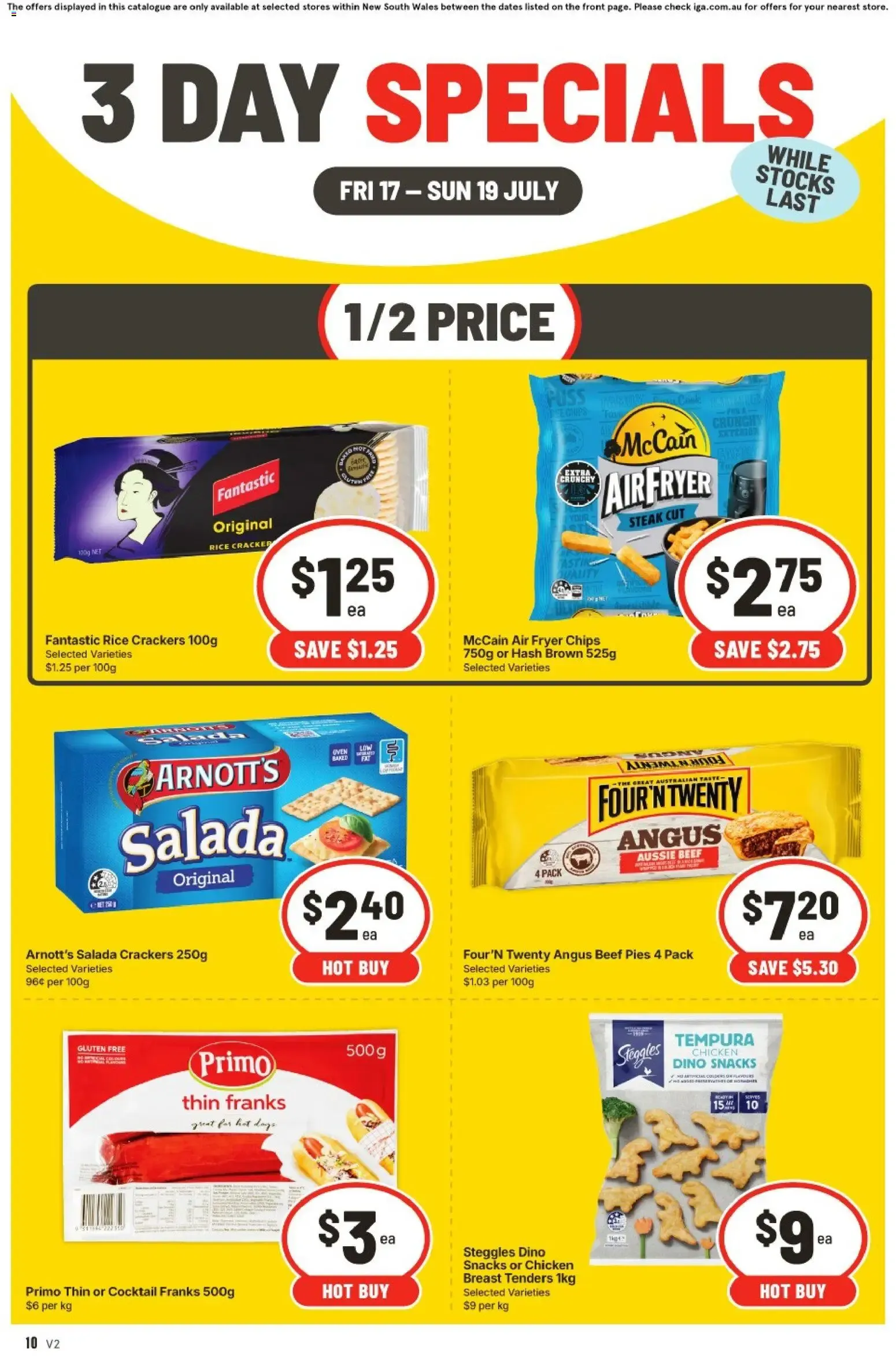 3 DAY SPECIALS - Catalogue valid from 17 July to 19 July 2026 - page 1