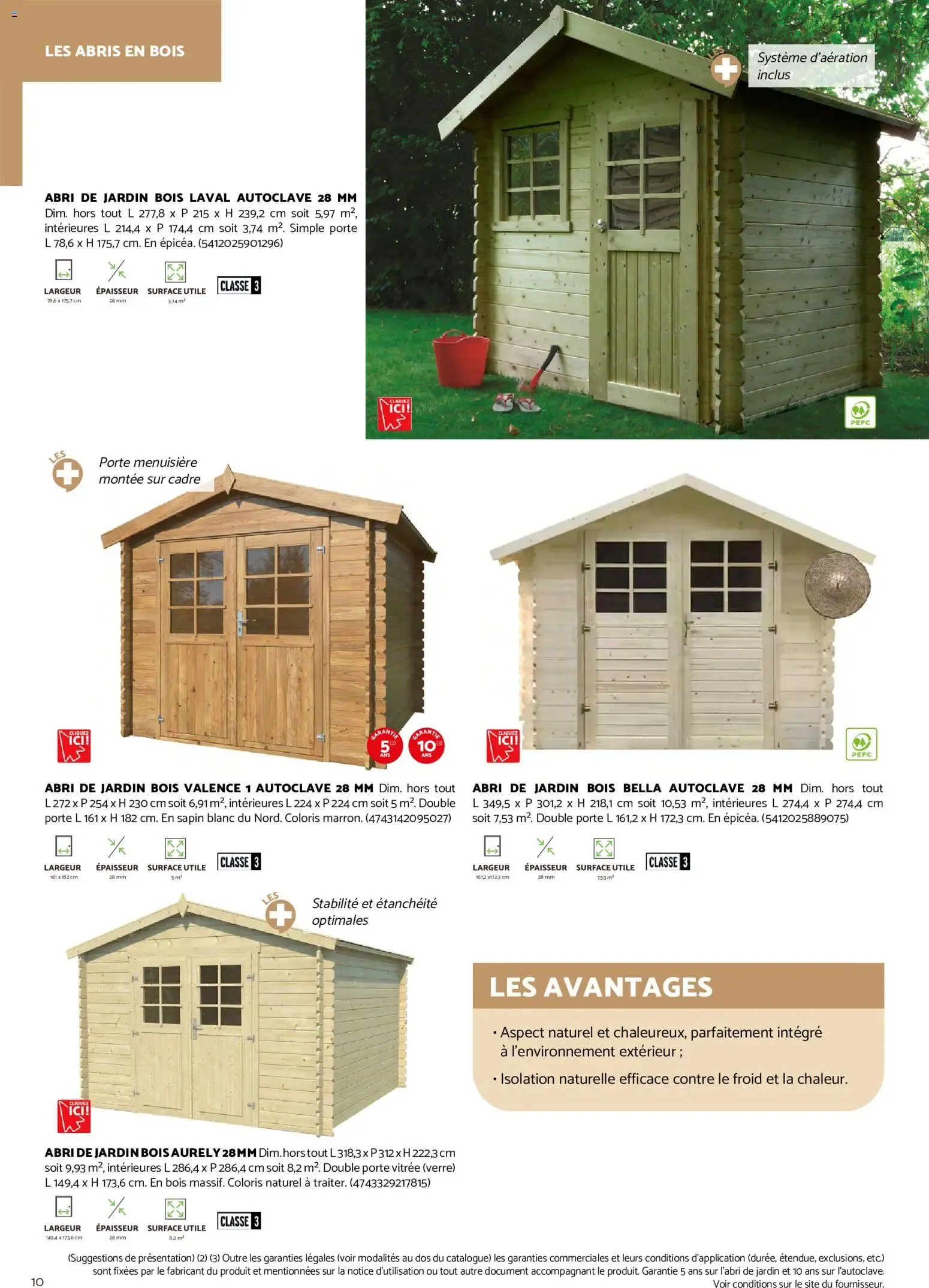 Brico Cash Catalogue abris & carports à partir du 19/08/2026 - promo en ligne du 19 août au 31 décembre 2026 - Catalogue page 10