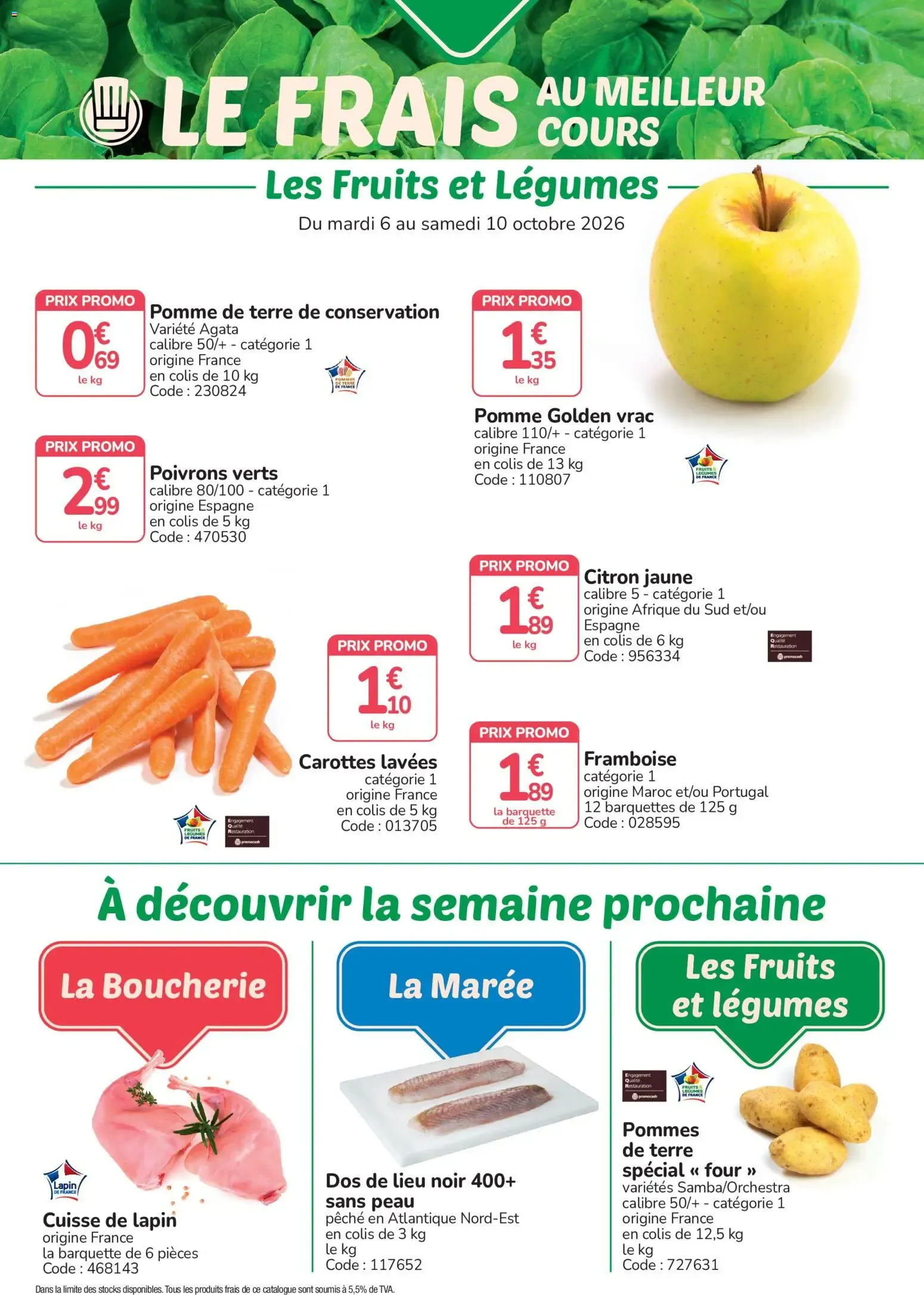 LE FRAIS AU MEILLEUR COURS La Boucherie du 6 octobre au 10 octobre 2026 - Catalogue page 3