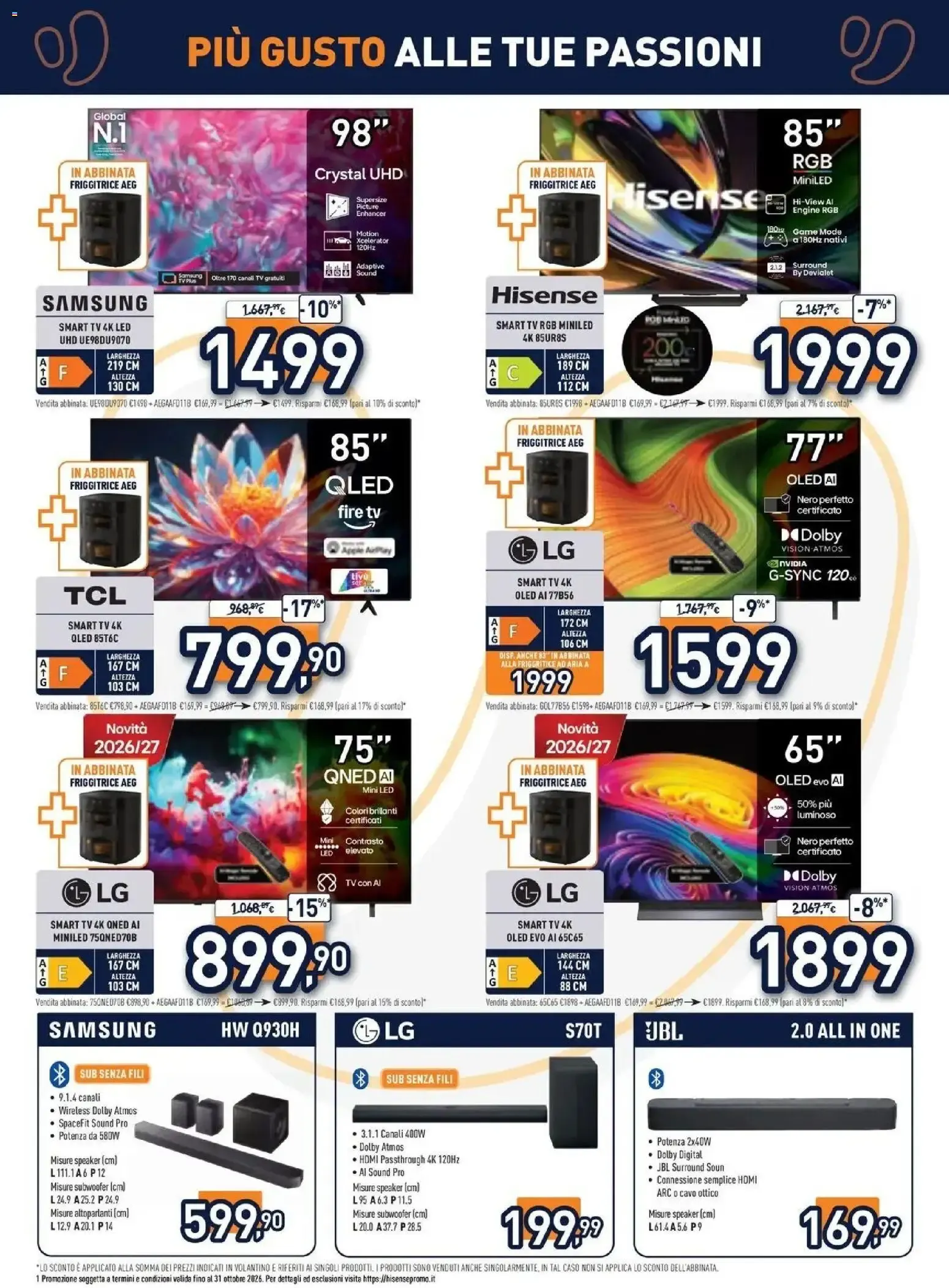 Nuovo Unieuro volantino Più gusto alle tue passioni dal 12/10/2026 > offerte anteprima 🛍️ da 12 ottobre a 29 ottobre di 2026 - Pagina del volantino 2