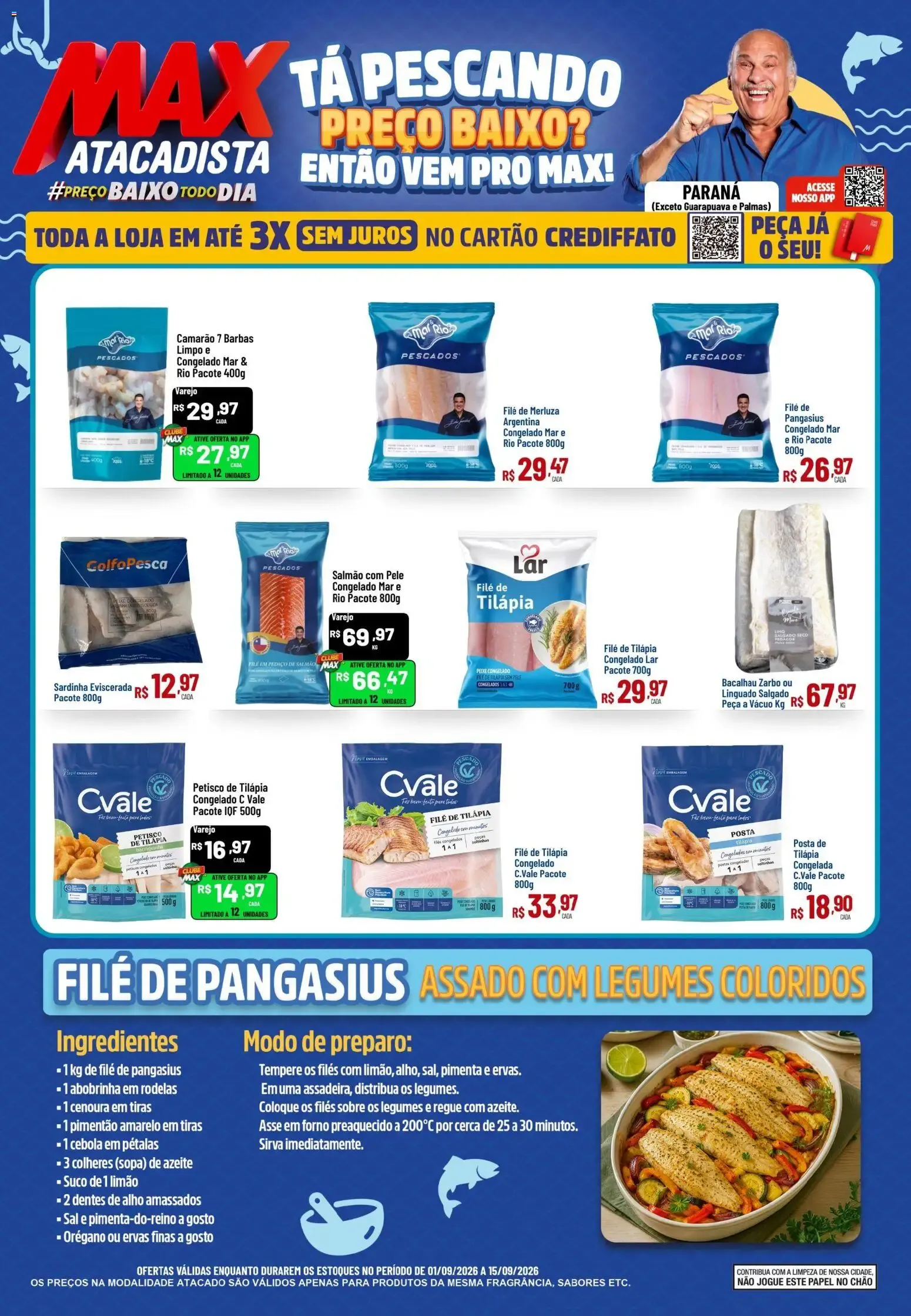 Encarte de Max Atacadista ofertas Pescados de 01/09/2026 | Promoções Online 1 de setembro até 15 de setembro 2026 - Pagina 1