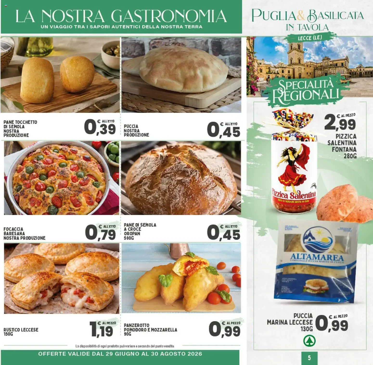 Specialità Regionali Puglia & Basilicata in Tavola da 29 giugno a 30 agosto di 2026 - Pagina del volantino 5
