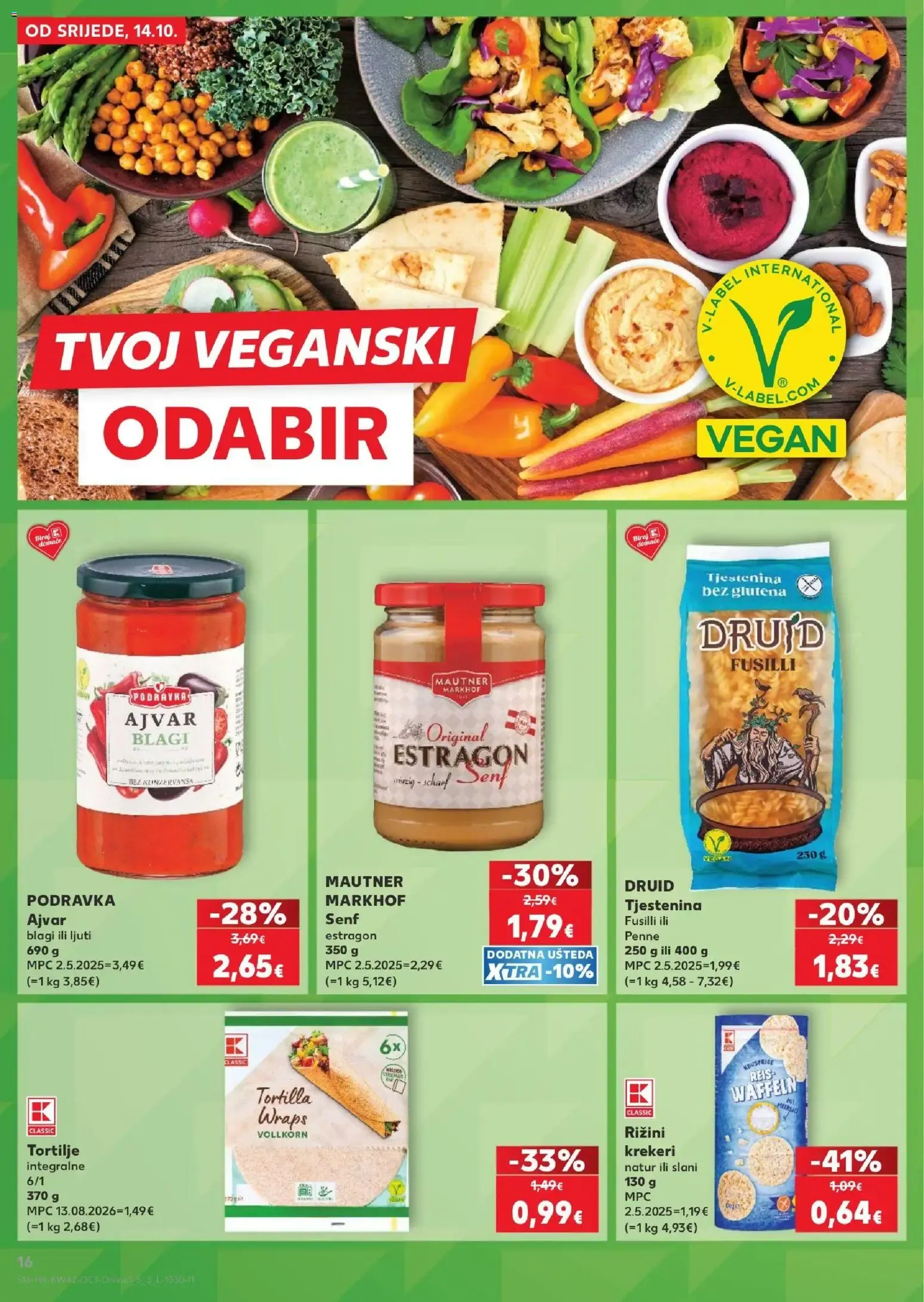 Katalog Kaufland Katalog novi od 14.10.2026 na listanje > letak digitalni od 14. listopada do 20. listopada 2026. - Pregled Stranica 16