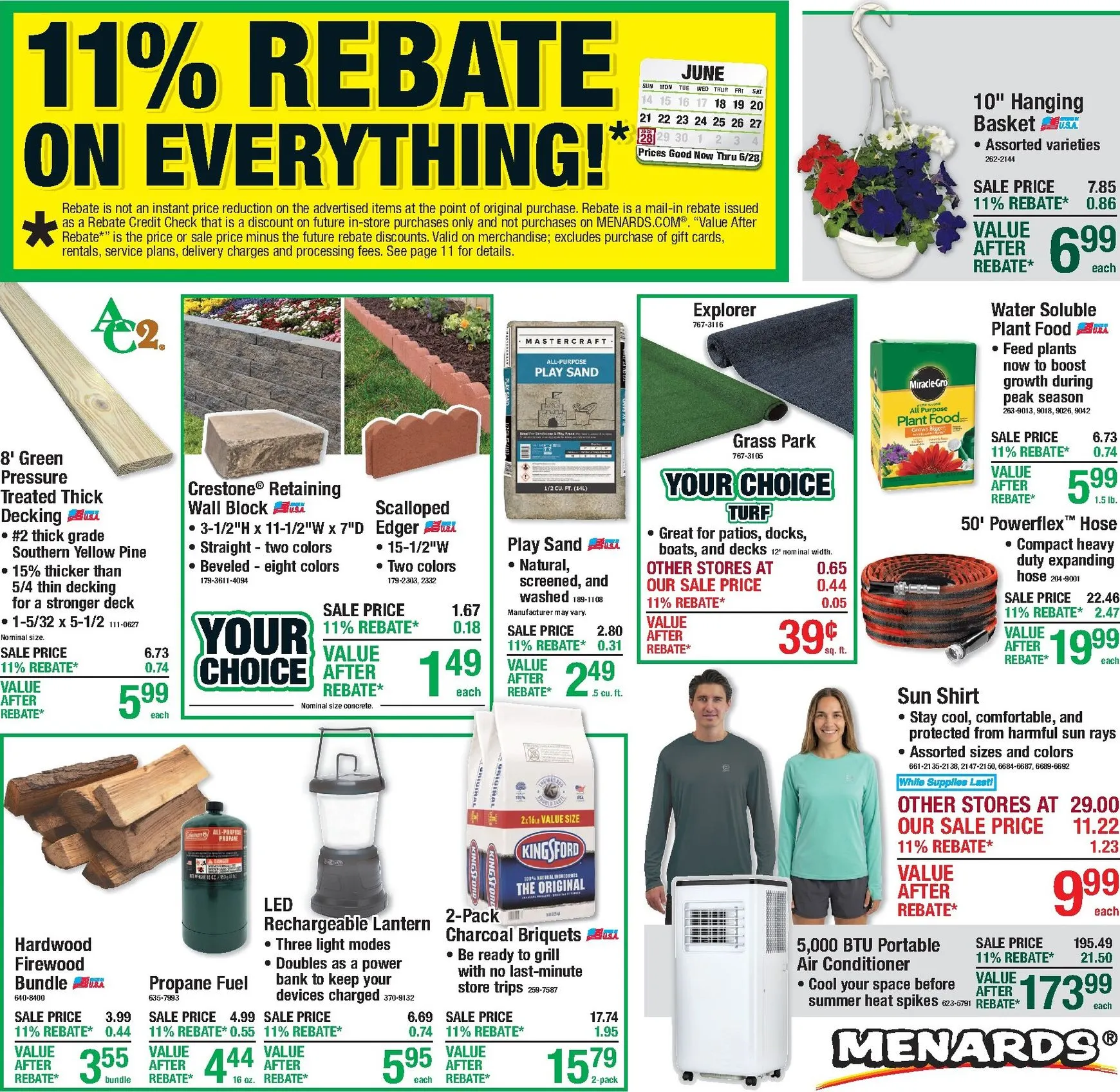 Weekly ad 11% REBATE ON EVERYTHING! from June 18 to June 28 2026 - Page 1