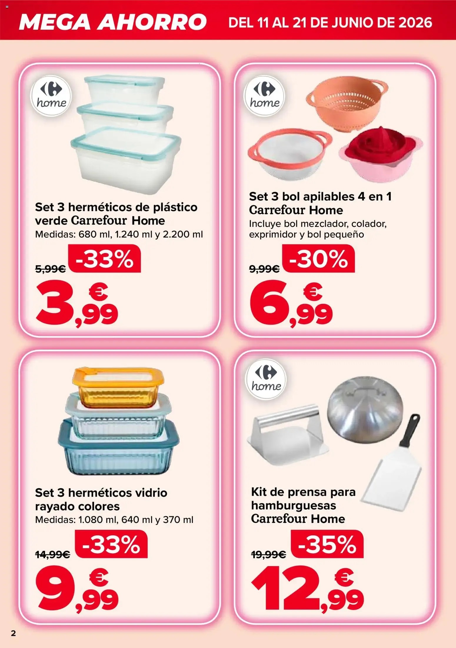 Catálogo de Carrefour Mega Ahorro del 11/06/2026 | Catálogo 11 de junio al 21 de junio 2026 - Página 2