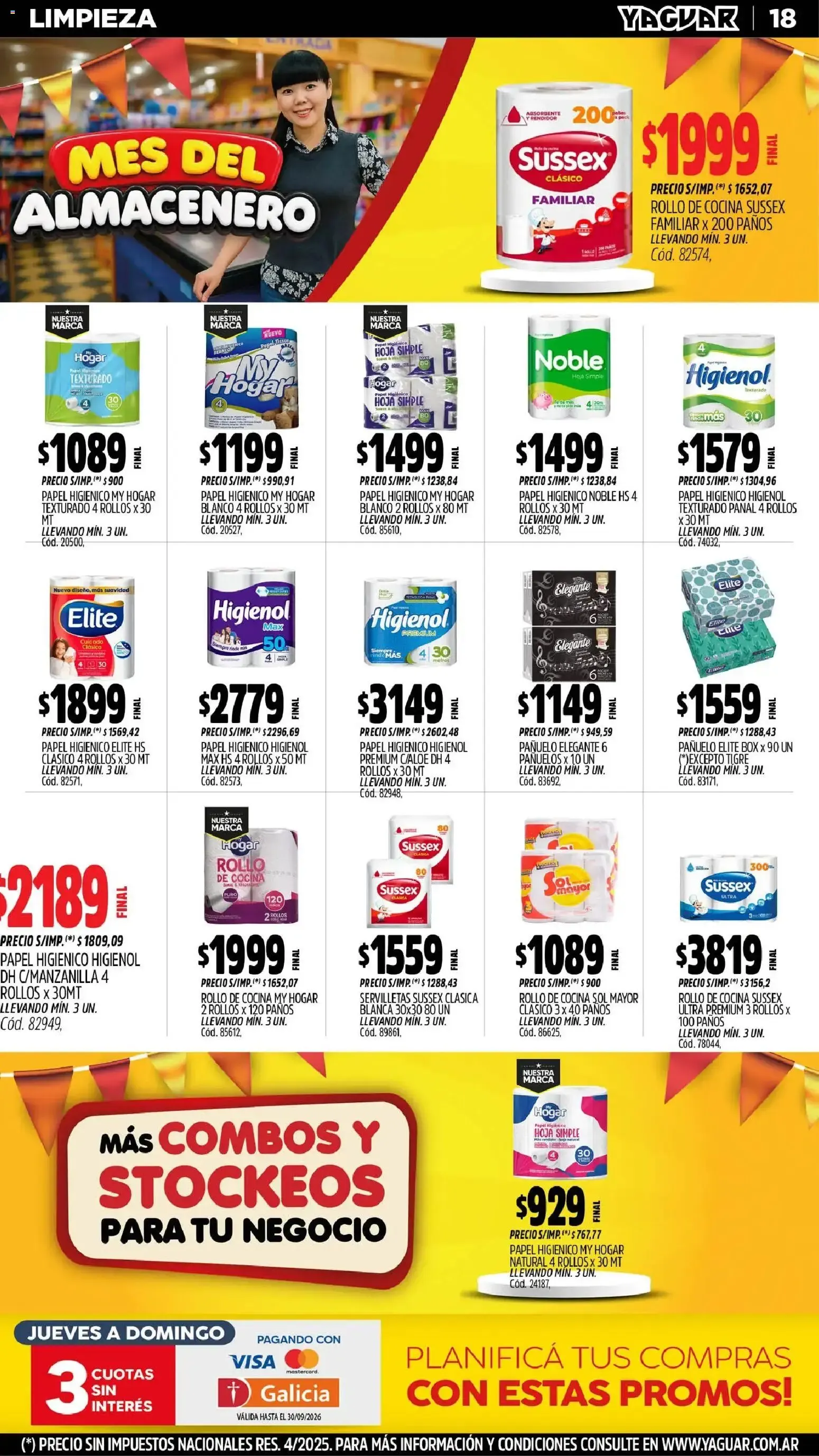Ofertas de Yaguar - Oferta Semanal Santa Fé del 31/08/2026 - 06/09/2026 31 de agosto al 6 de septiembre 2026 - Página 18 del catálogo