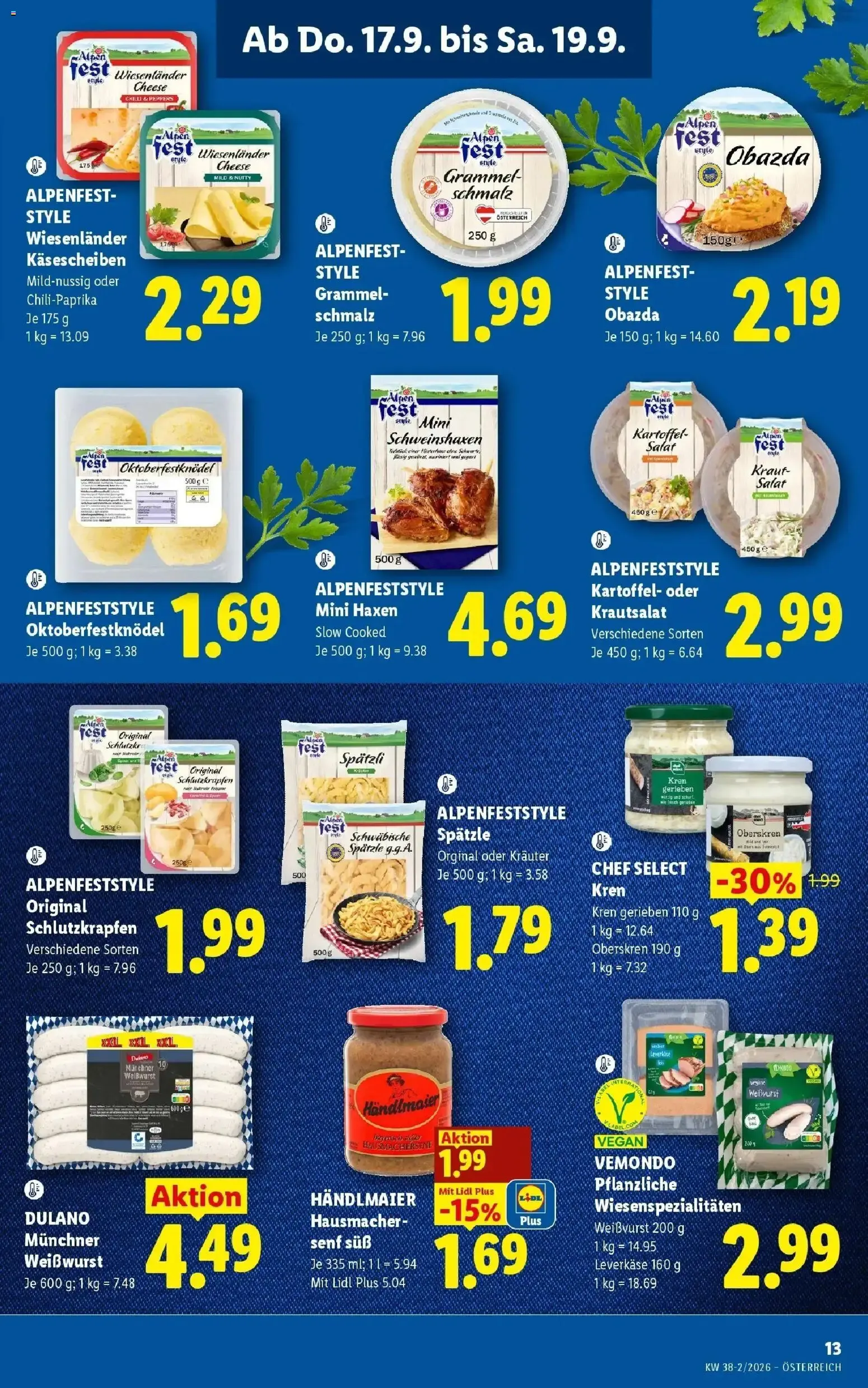 Lidl Aktion von 17. September bis 19. September 2026 - Flugblätt seite 15