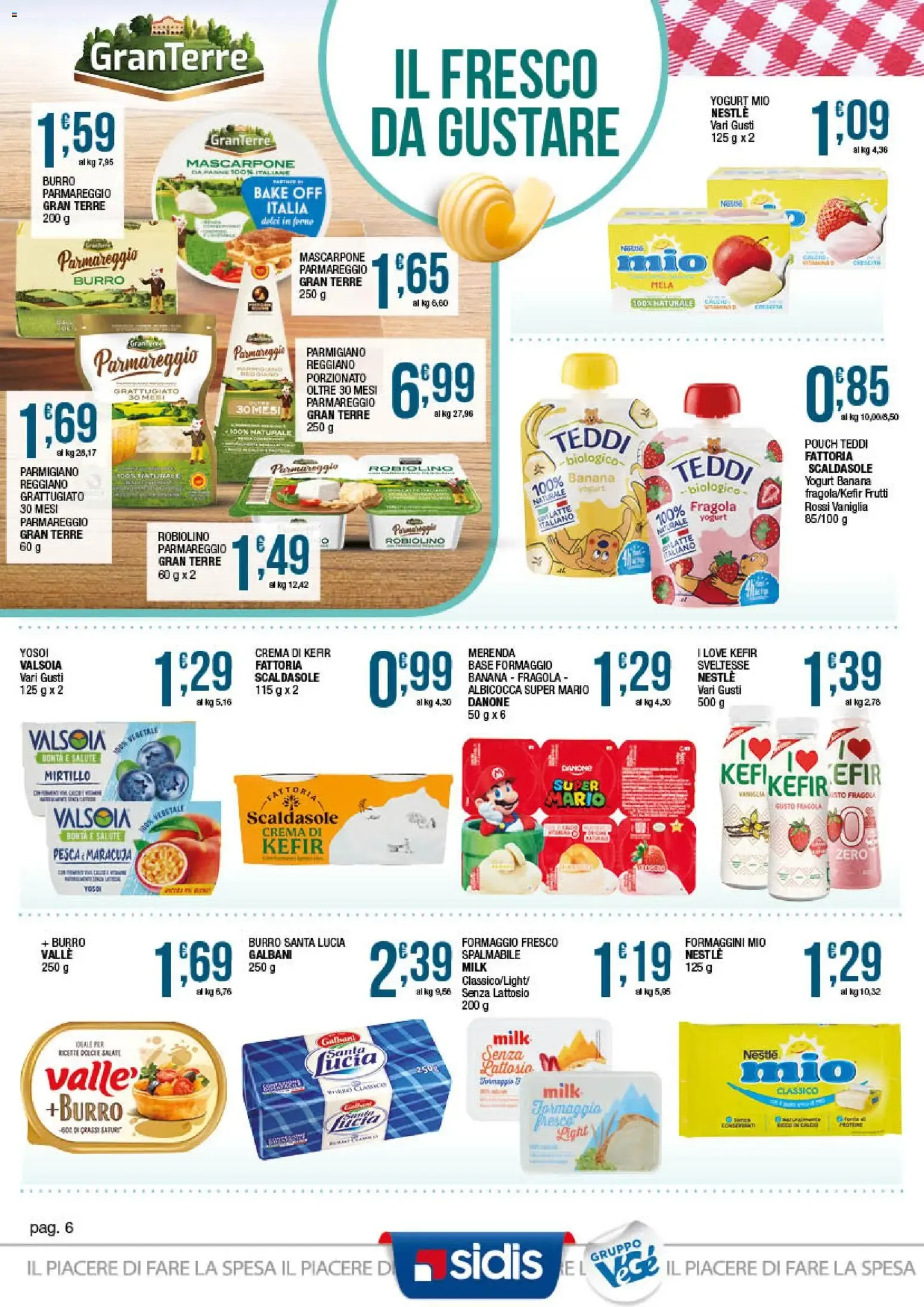 Sidis volantino dal 10/08/2026 - online Offerte da 10 agosto a 22 agosto di 2026 - Pagina del volantino 6