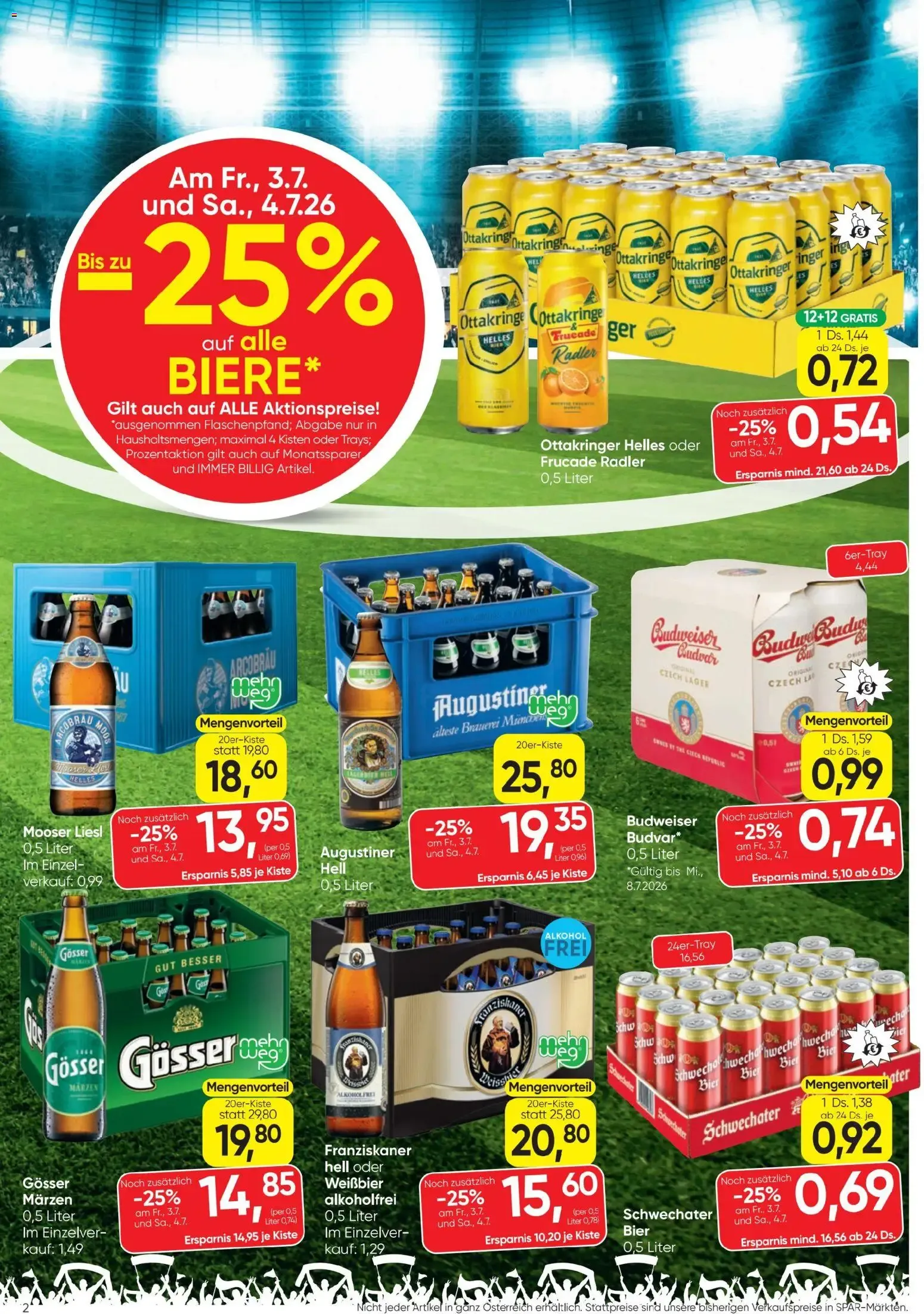 Spar - Flugblatt (01.07.2026) - Angebote und Prospekt von 1. Juli bis 15. Juli 2026 - Flugblätt seite  2