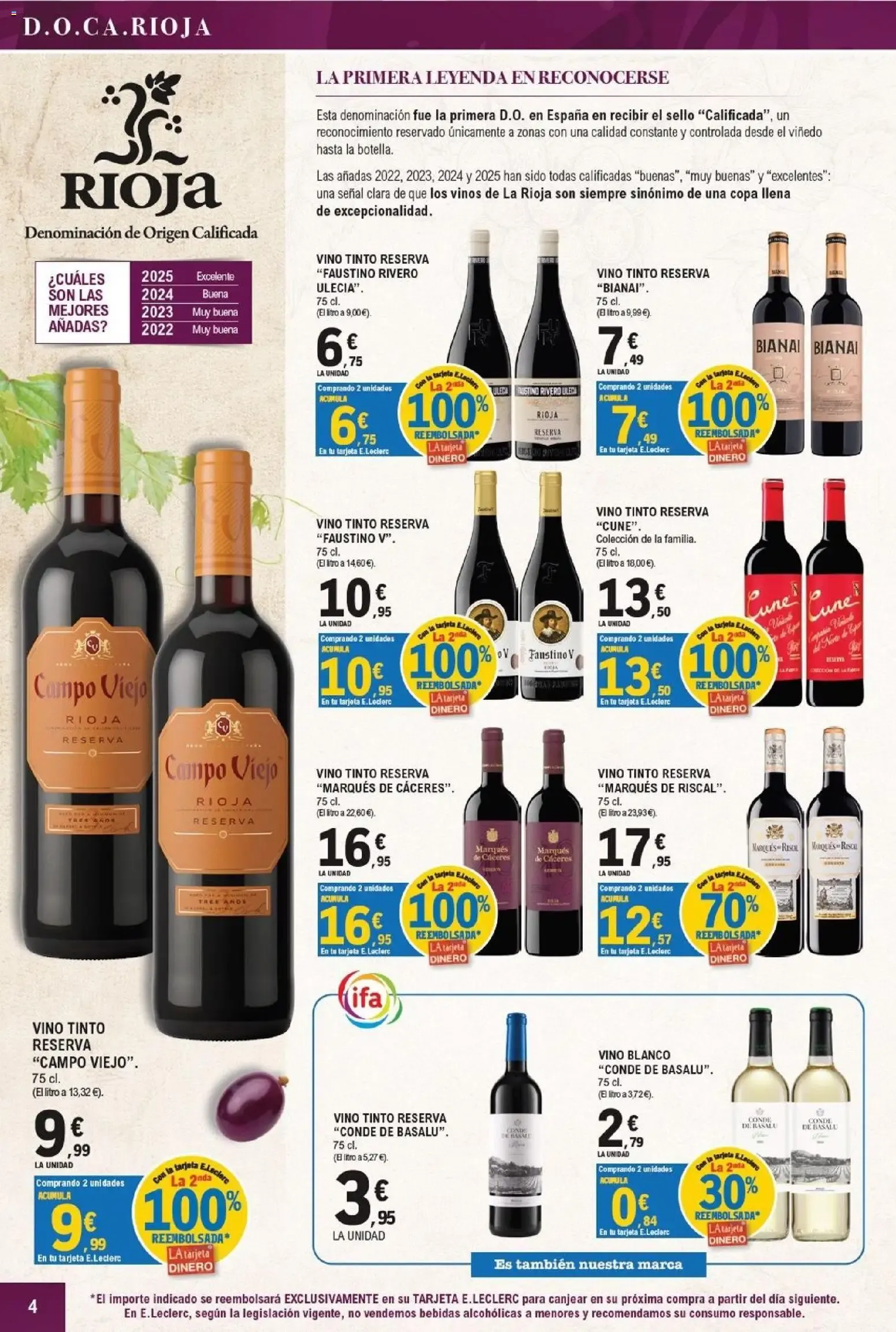 Catálogo de E.Leclerc - Feria del Vino 16 de septiembre al 4 de octubre 2026 - Página 4
