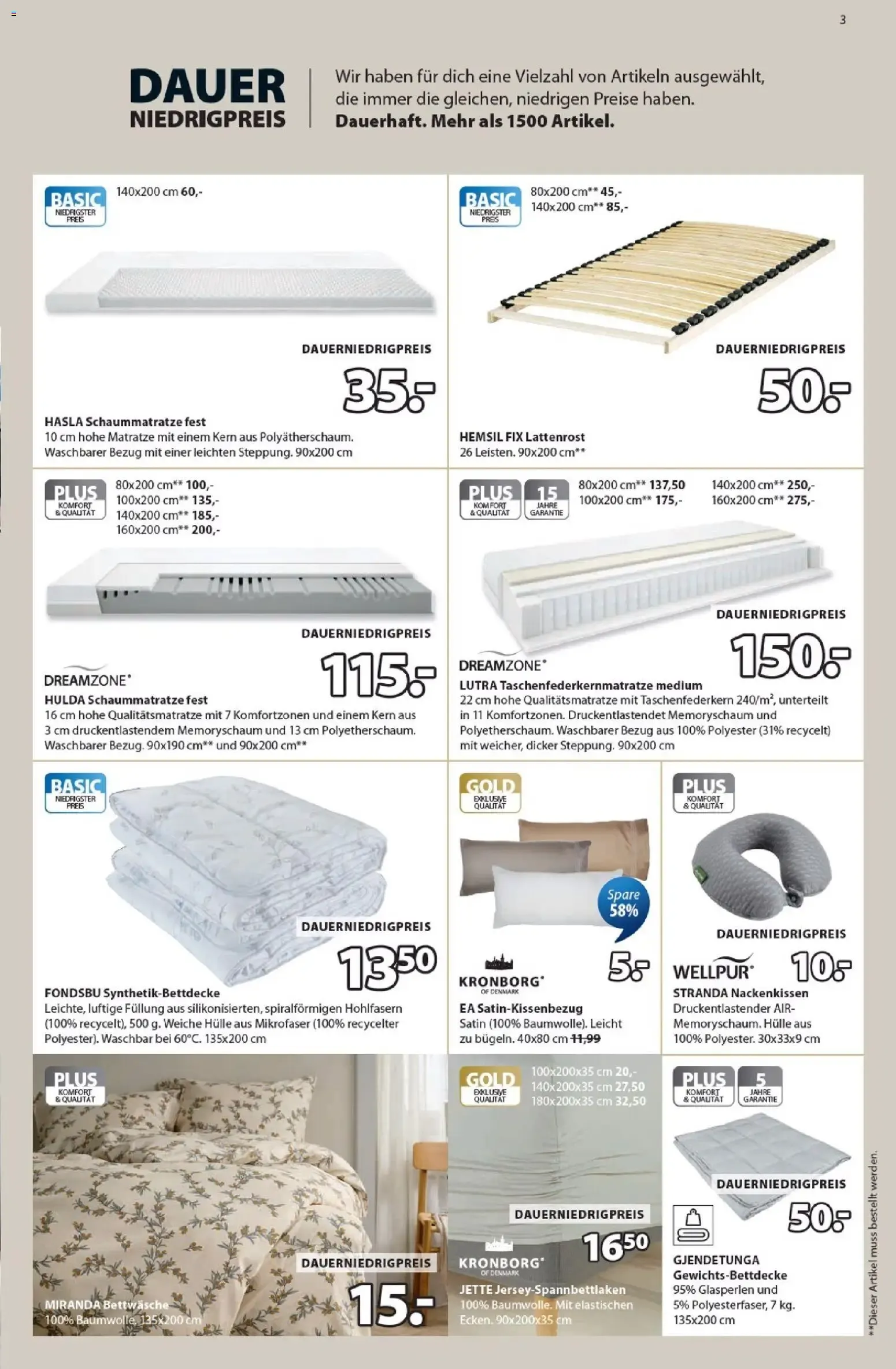 JYSK Sale: Spare bis zu 70% von 12. Juli bis 15. August 2026 - Prospekt seite 3