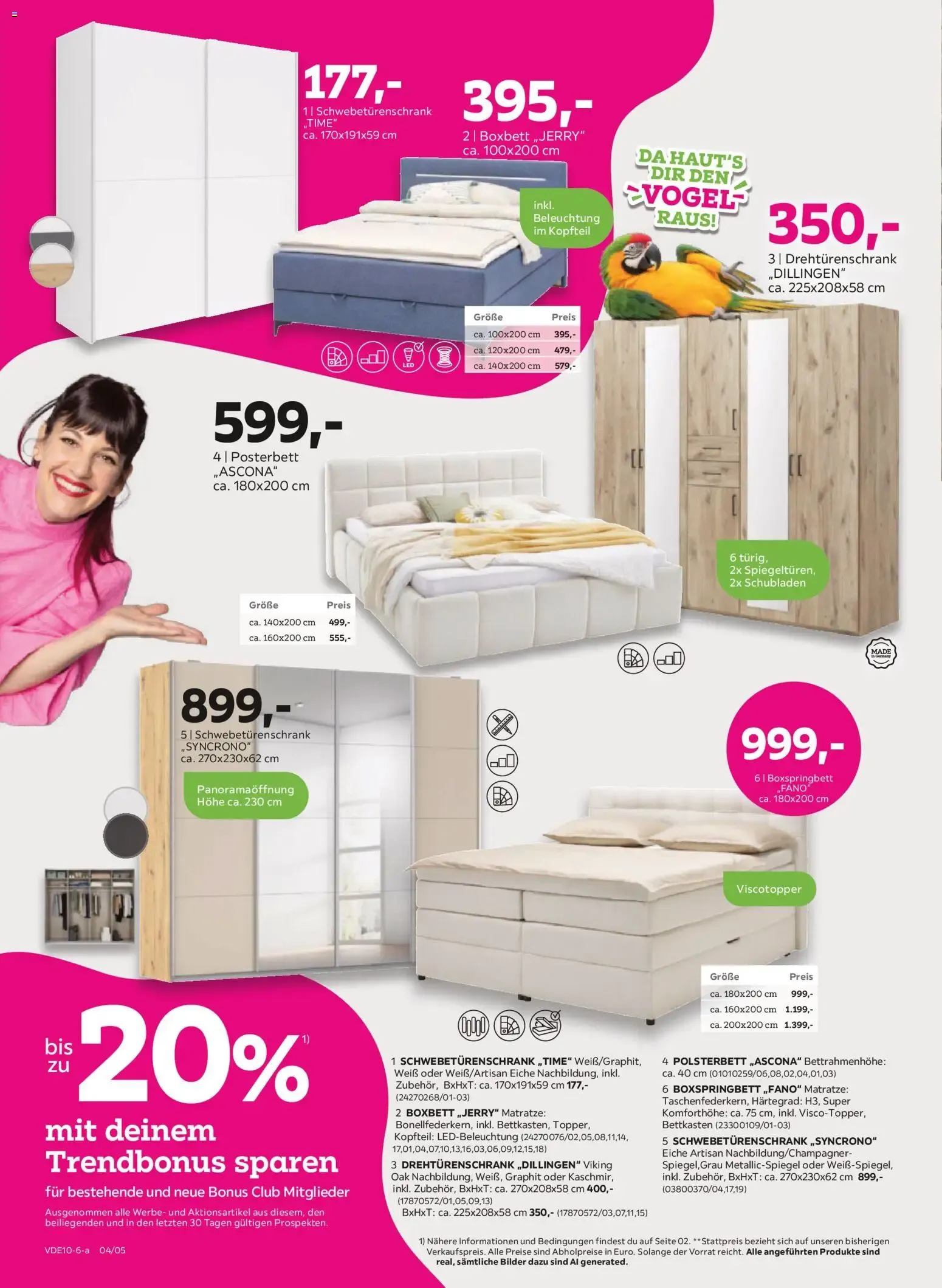 Mömax: Bei den Trends haut's dir den VOGEL raus! 20% Trendbonus sparen von 28. September bis 5. Oktober 2026 - Prospekt seite 4