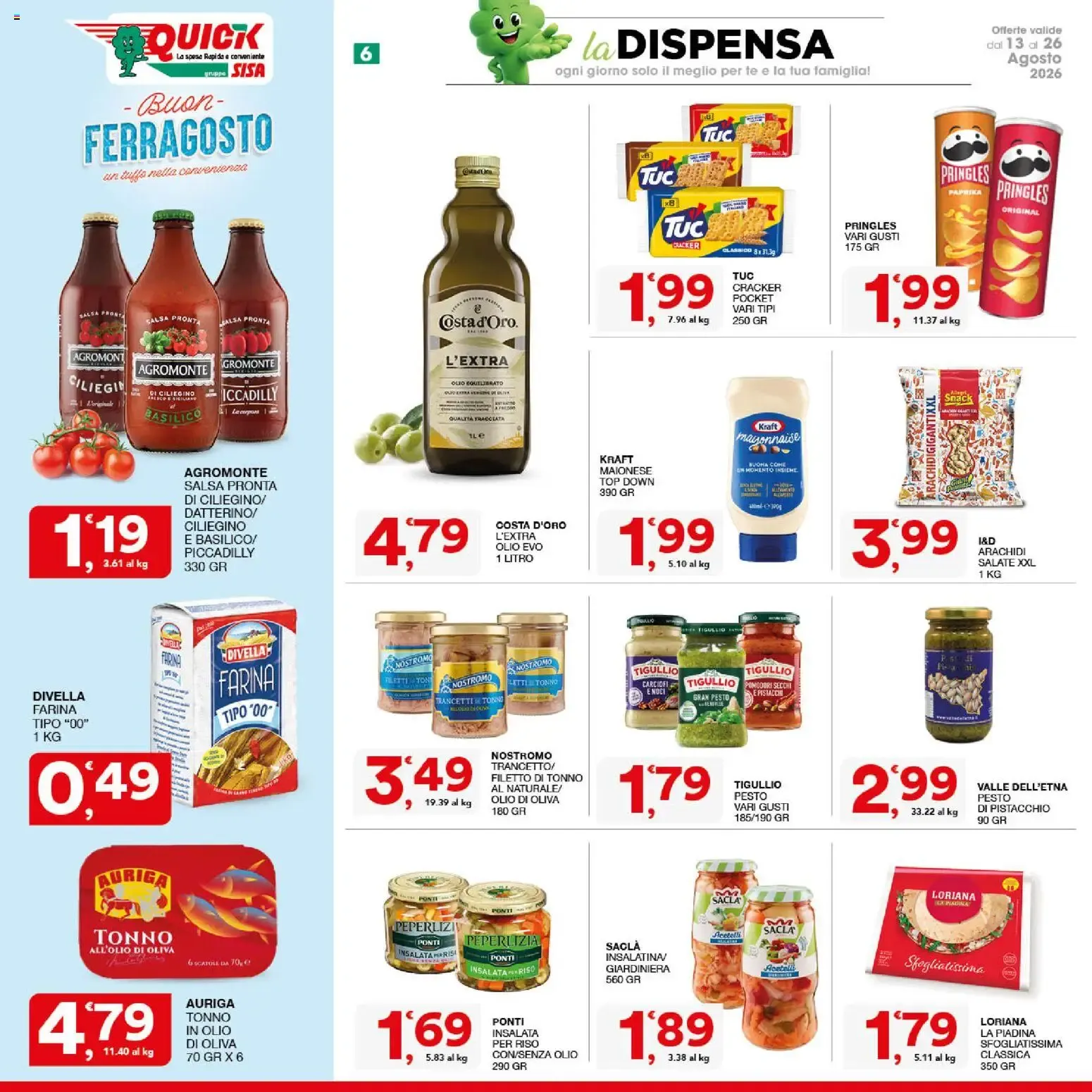 Nuovo SISA volantino Quick dal 13/08/2026 > offerte anteprima 🛍️ da 13 agosto a 26 agosto di 2026 - Pagina del volantino 6