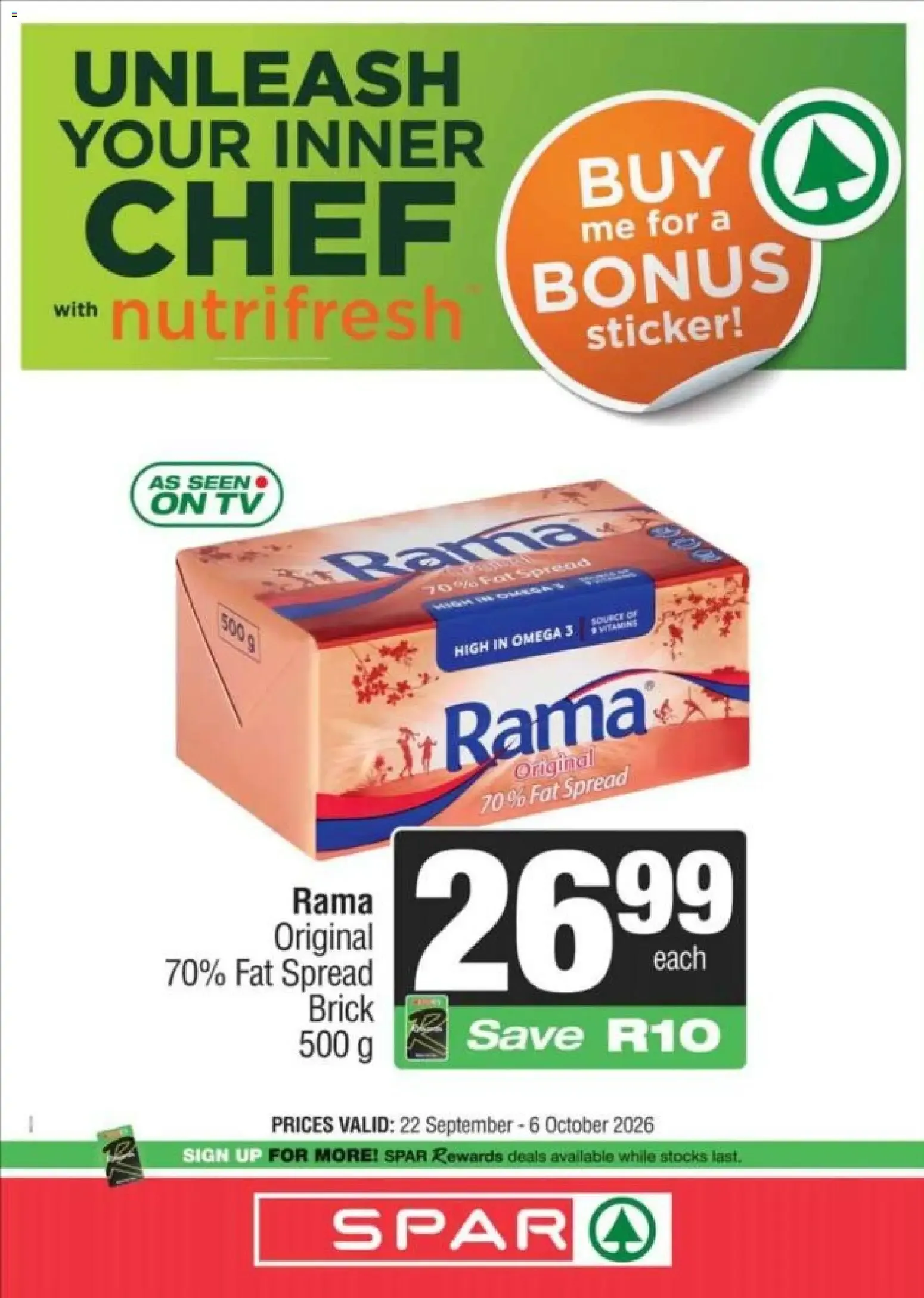 Spar - Unleash Your Inner Chef with Nutrifresh from 22 September to 6 October 2026 - Catalogue Page 5