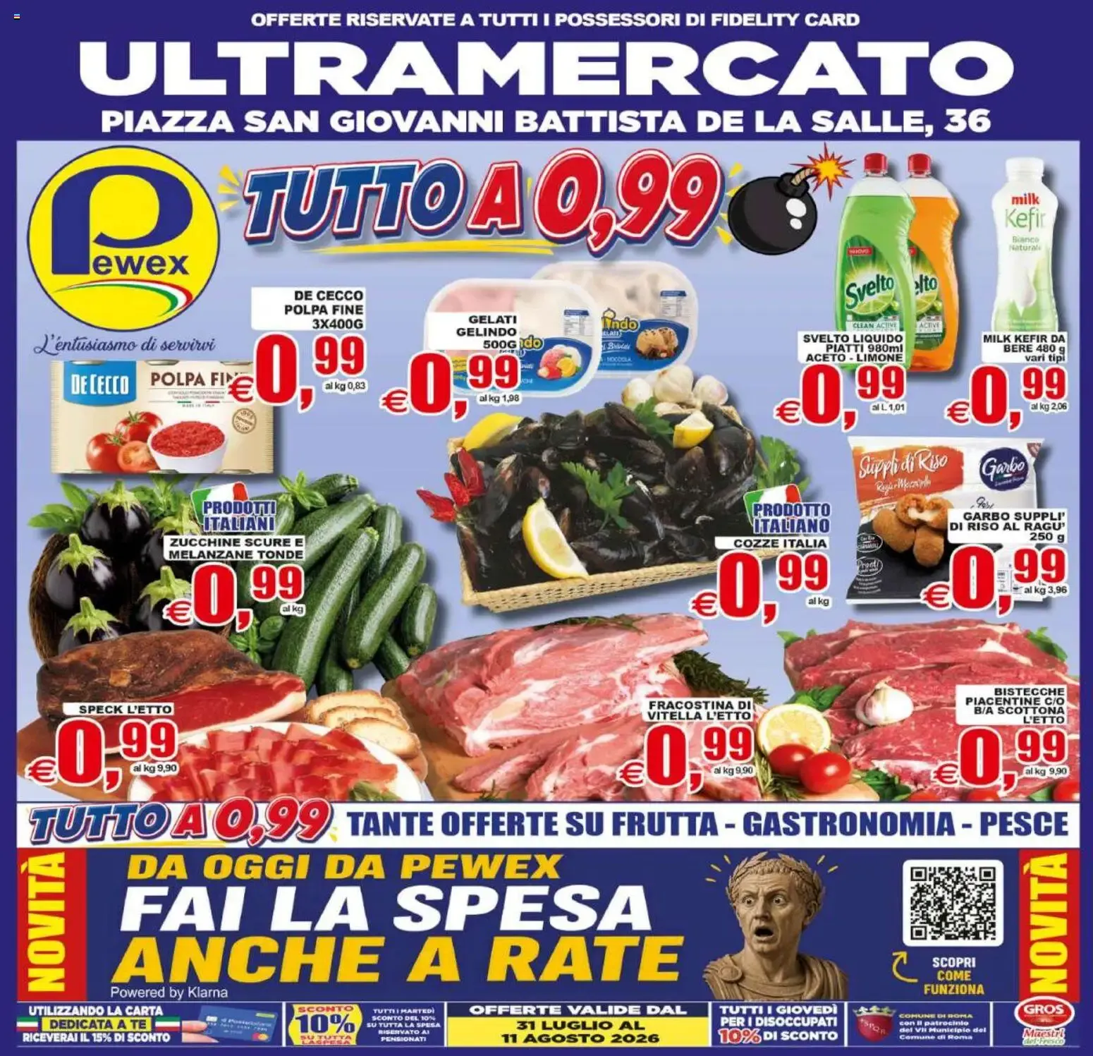 Ultramercato - Tutto a 0,99€ da 31 luglio a 11 agosto di 2026 - Pagina del volantino 1