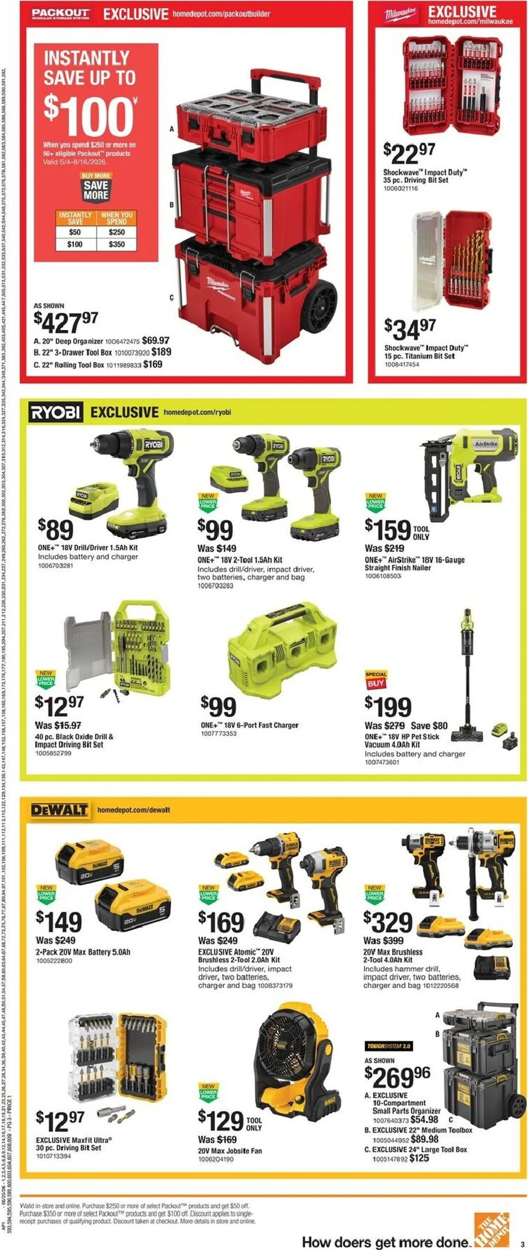 Weekly ad Current The Home Depot leaflet valid from Thursday 06/25/2026 to Wednesday 07/08/2026 from June 25 to July 8 2026 - Page 3