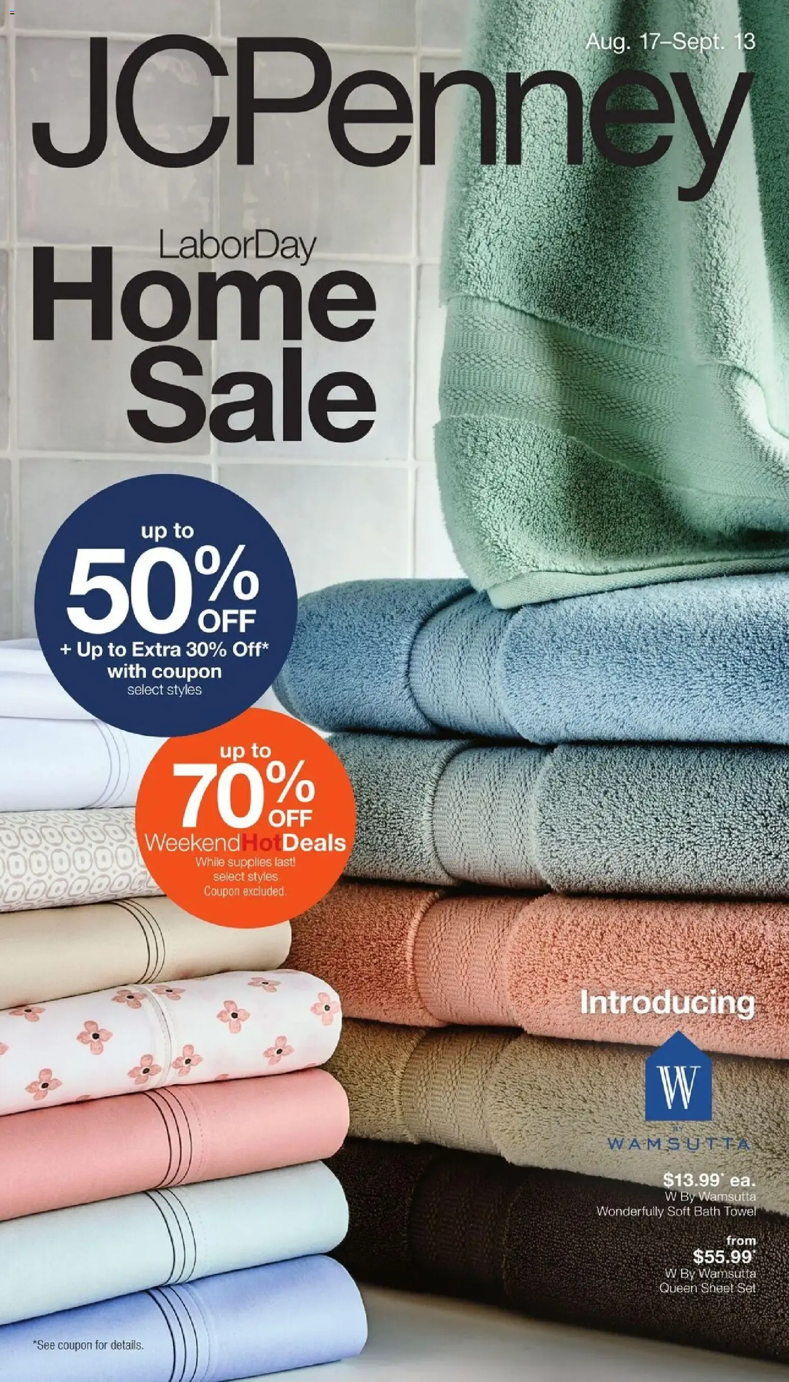 JCPenney Labor Day Home Sale